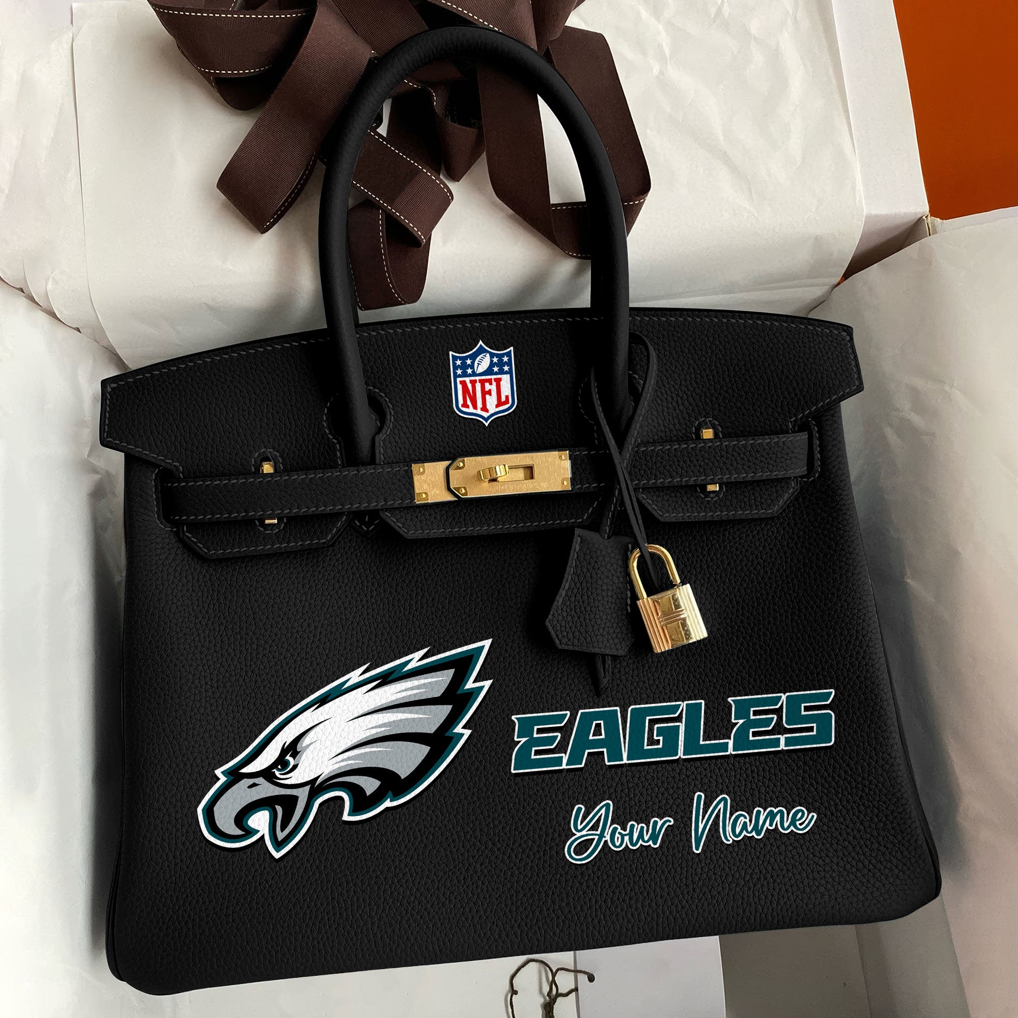 Philadelphia Eagles Deluxe Handbag For Women Custom Your Name 2025 Versions, Sport Deluxe Handbag EHIVM-04011572N