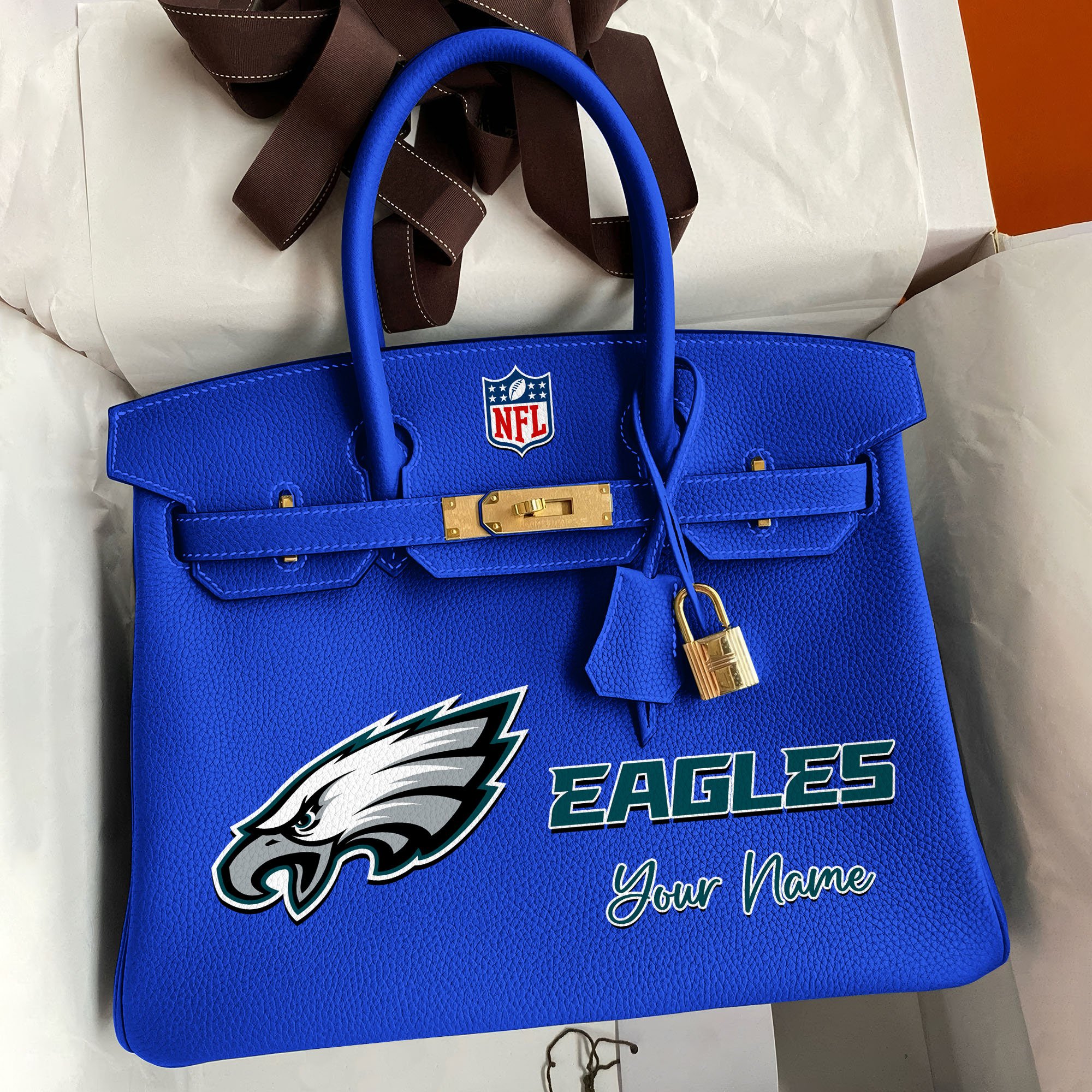 Alternative view of Philadelphia Eagles Deluxe Handbag For Women Custom Your Name 2025 Versions, Sport Deluxe Handbag EHIVM-04011572N