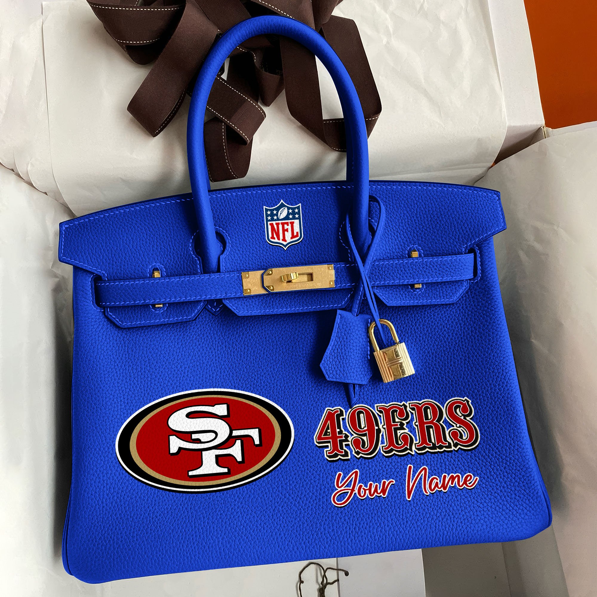 Alternative view of San Francisco 49ers Deluxe Handbag For Women Custom Your Name 2025 Versions, Sport Deluxe Handbag EHIVM-04011572N