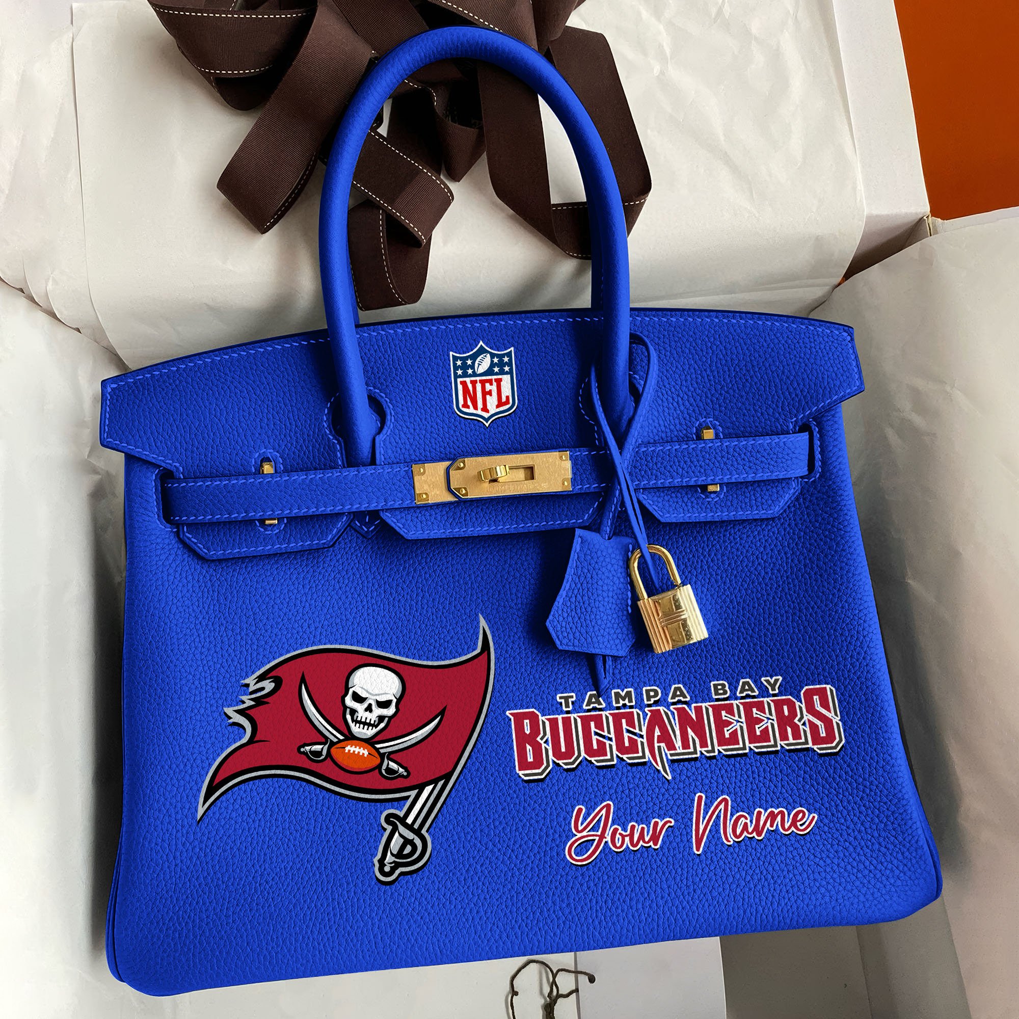 Alternative view of Tampa Bay Buccaneers Deluxe Handbag For Women Custom Your Name 2025 Versions, Sport Deluxe Handbag EHIVM-04011572N