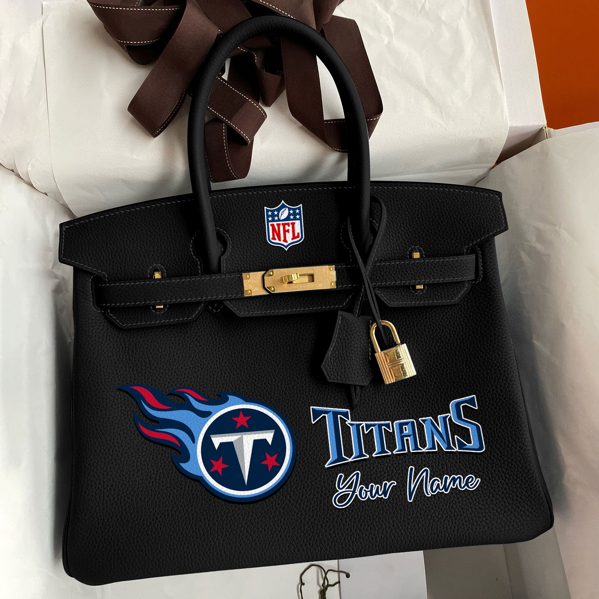 Tennessee Titans Deluxe Handbag For Women Custom Your Name 2025 Versions, Sport Deluxe Handbag EHIVM-04011572N