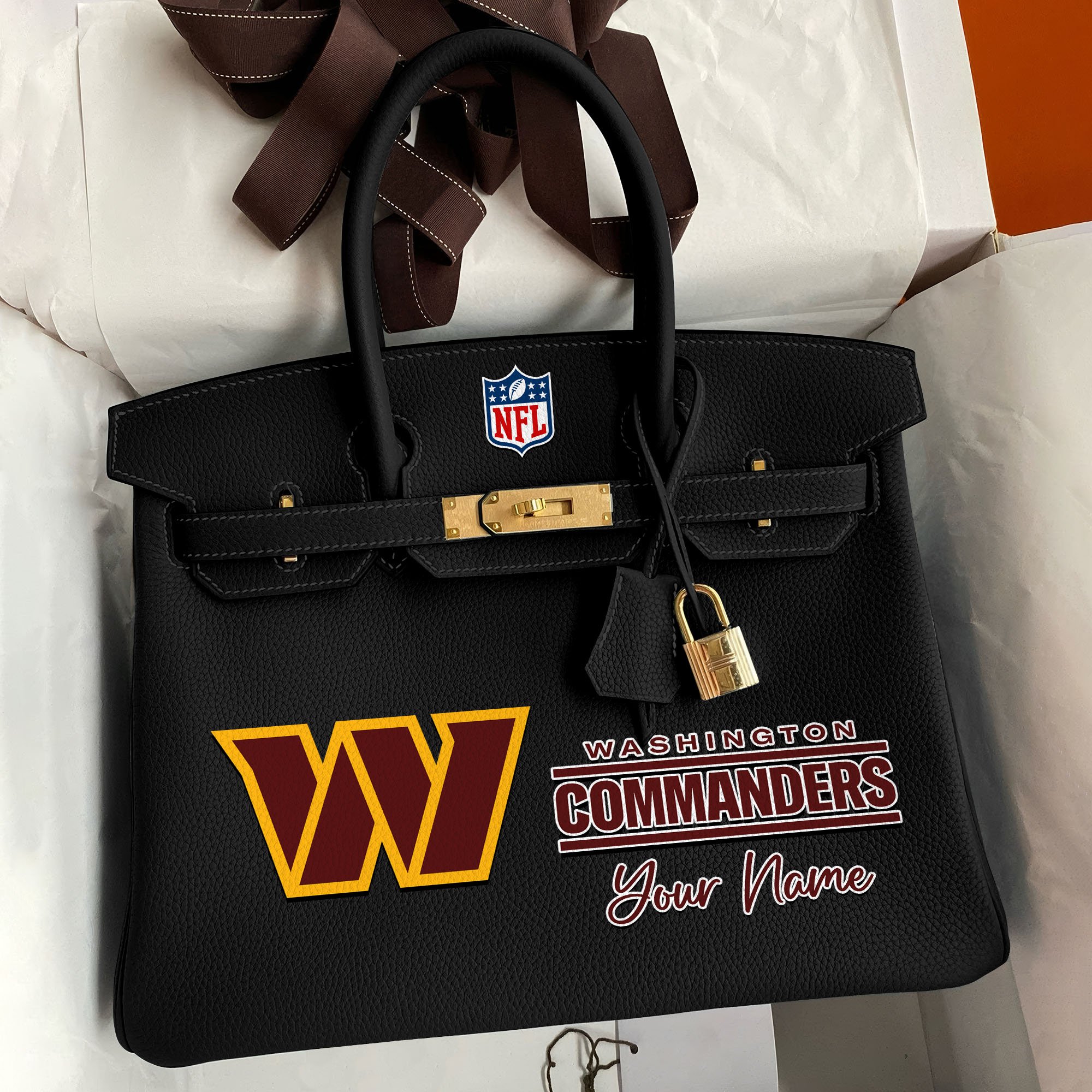 Washington Commanders Deluxe Handbag For Women Custom Your Name 2025 Versions, Sport Deluxe Handbag EHIVM-04011572N