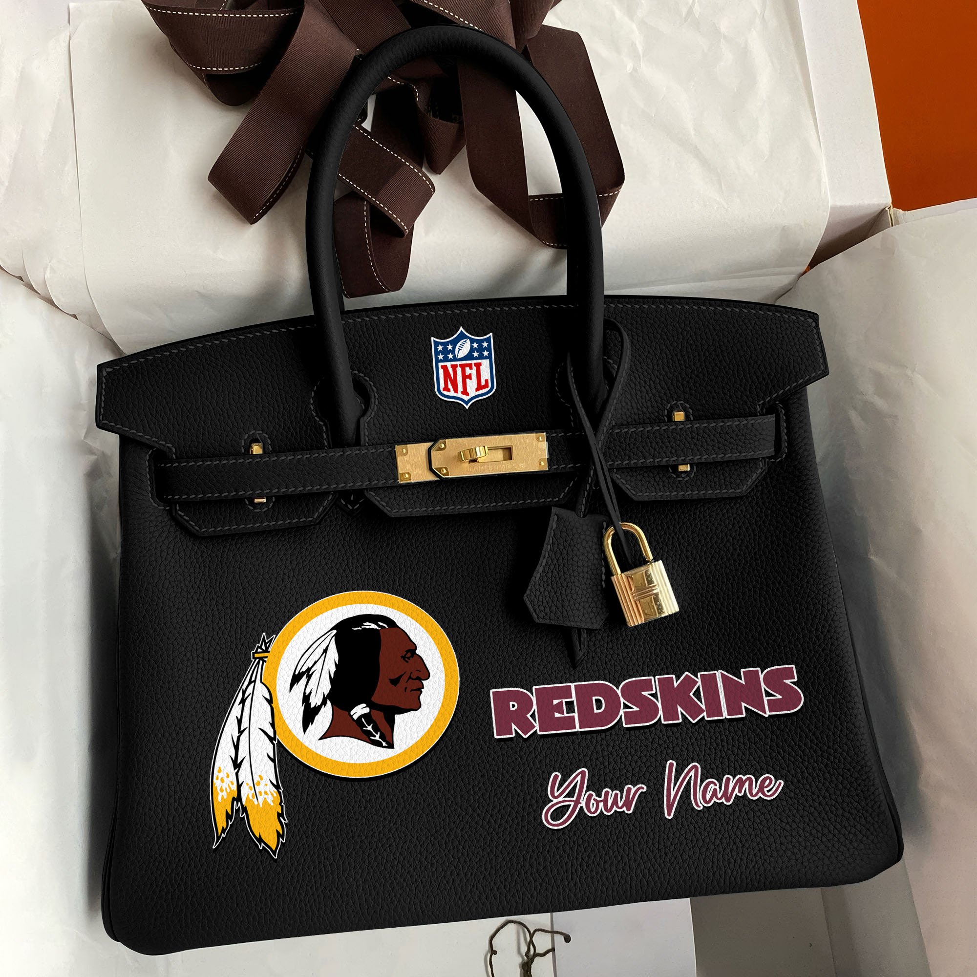 Washington Redskins Deluxe Handbag For Women Custom Your Name 2025 Versions, Sport Deluxe Handbag EHIVM-04011572N
