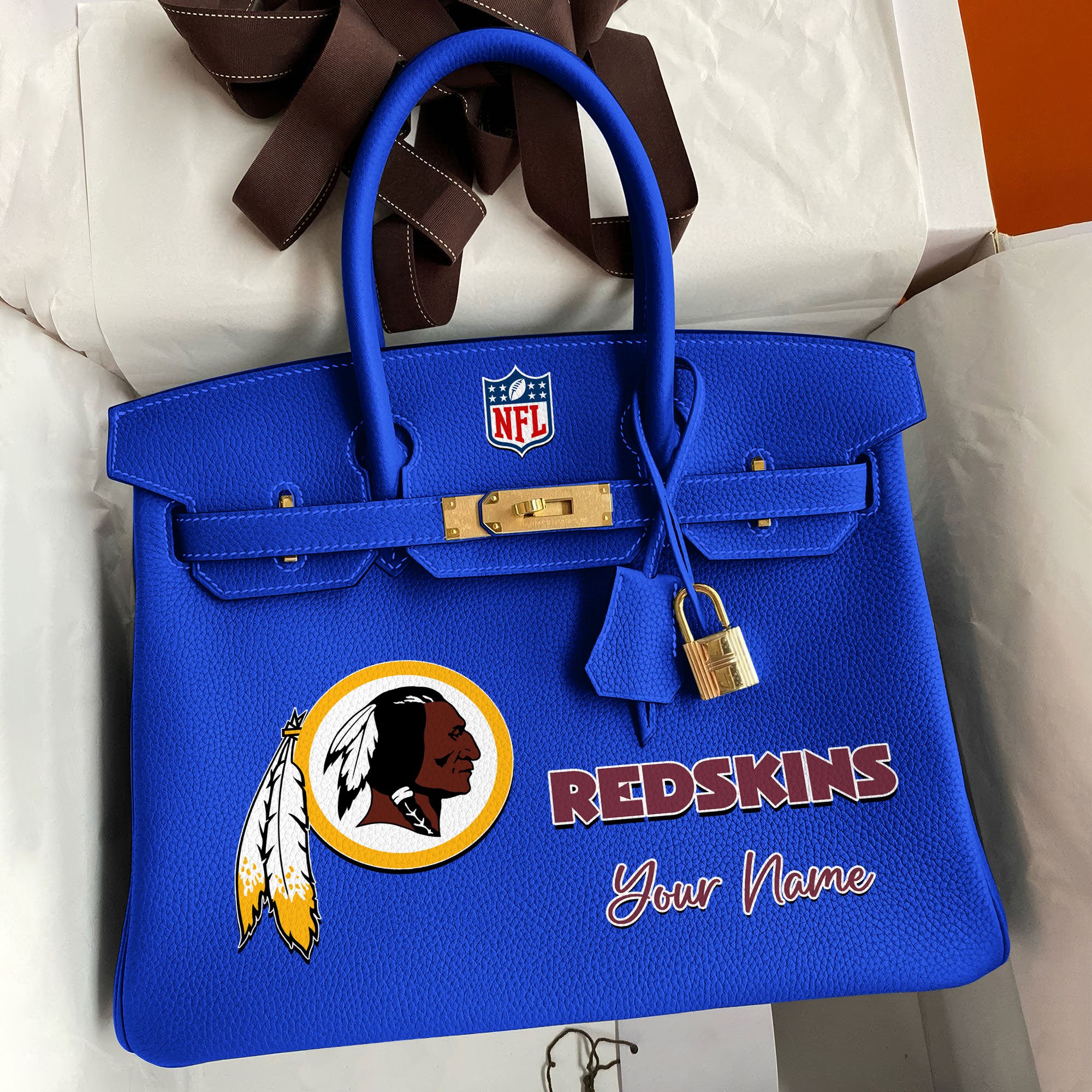 Alternative view of Washington Redskins Deluxe Handbag For Women Custom Your Name 2025 Versions, Sport Deluxe Handbag EHIVM-04011572N