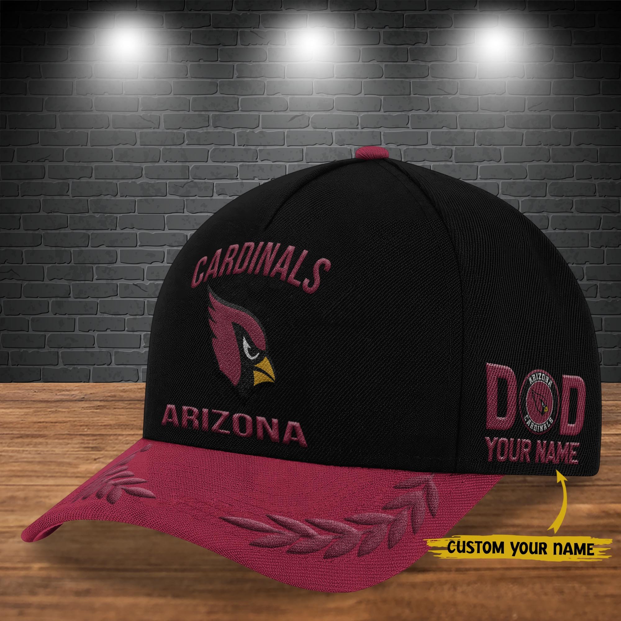 Arizona Cardinals Cap New 2025 Version Custom Your Name, Sport Team Cap, Sport Gift For Fans, Father's Day Gifts EHIVM-05172268N