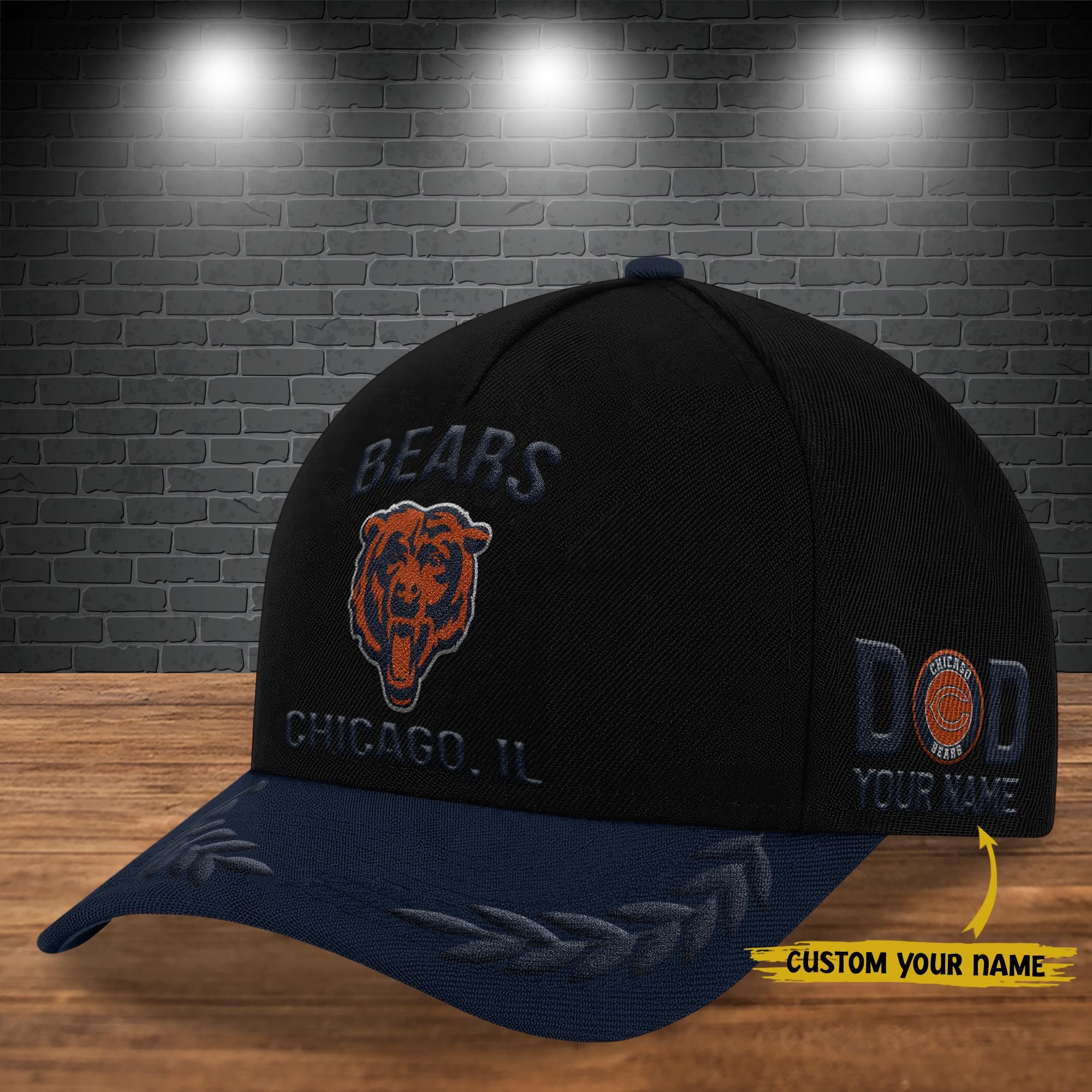 Chicago Bears Cap New 2025 Version Custom Your Name, Sport Team Cap, Sport Gift For Fans, Father's Day Gifts EHIVM-05172268N