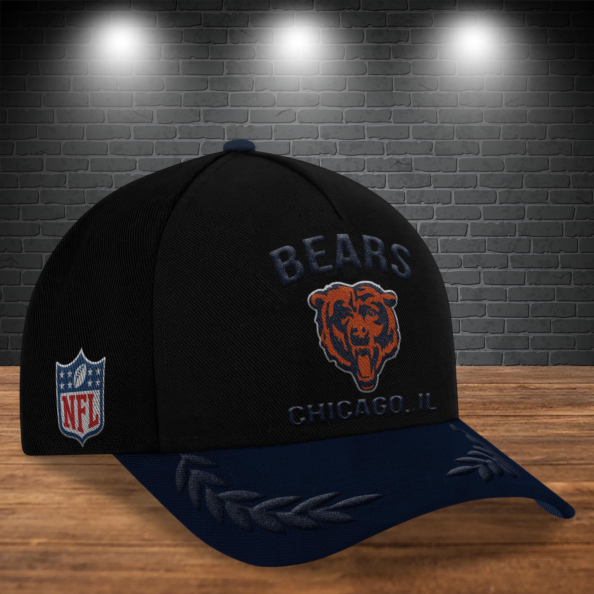 Alternative view of Chicago Bears Cap New 2025 Version Custom Your Name, Sport Team Cap, Sport Gift For Fans, Father's Day Gifts EHIVM-05172268N