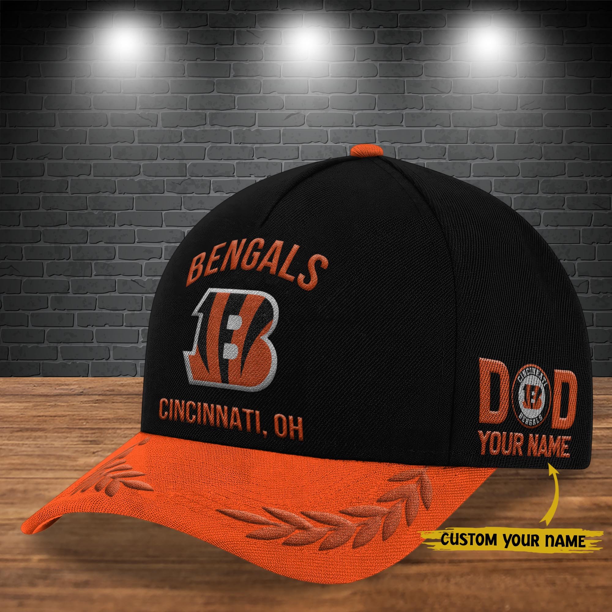 Cincinnati Bengals Cap New 2025 Version Custom Your Name, Sport Team Cap, Sport Gift For Fans, Father's Day Gifts EHIVM-05172268N