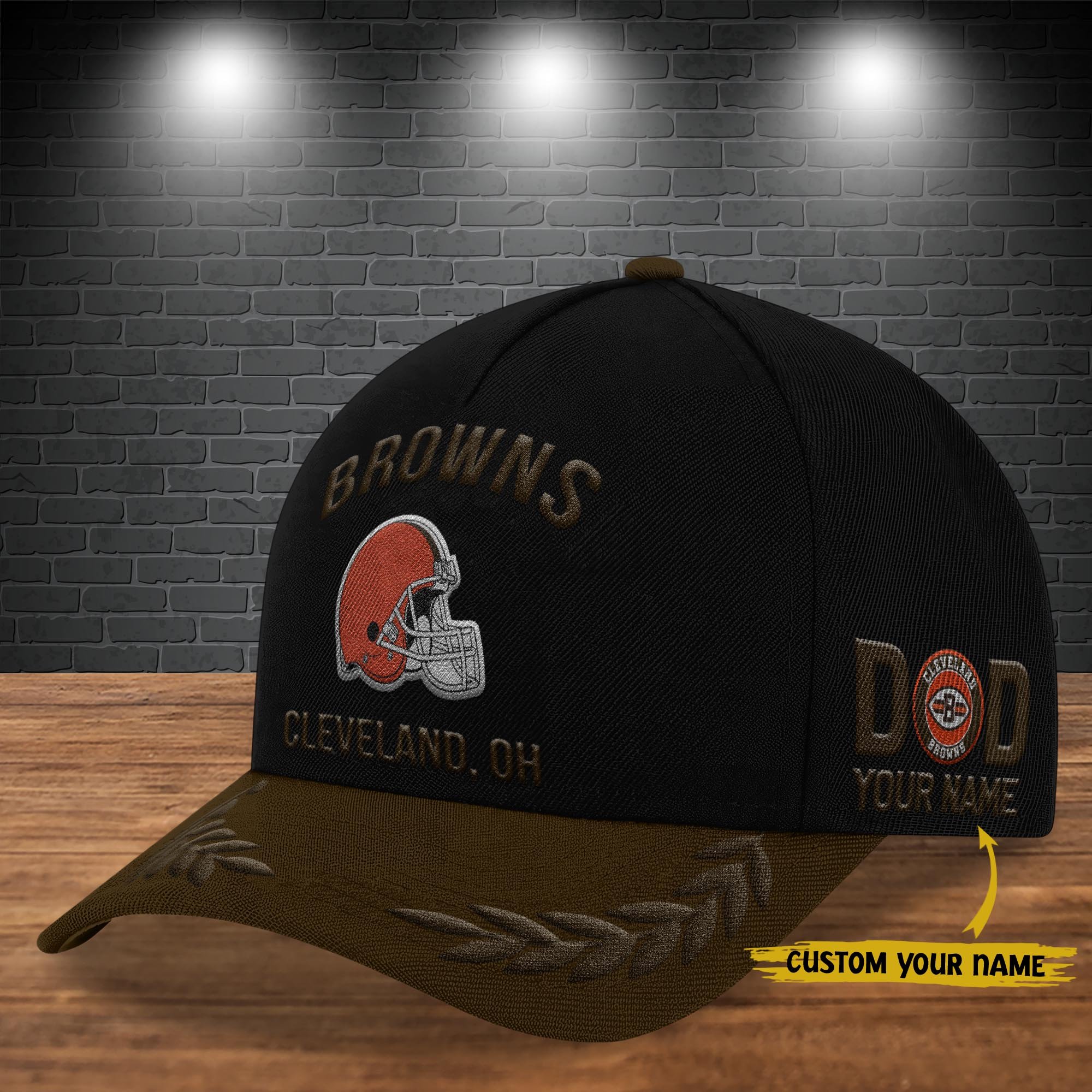 Cleveland Browns Cap New 2025 Version Custom Your Name, Sport Team Cap, Sport Gift For Fans, Father's Day Gifts EHIVM-05172268N