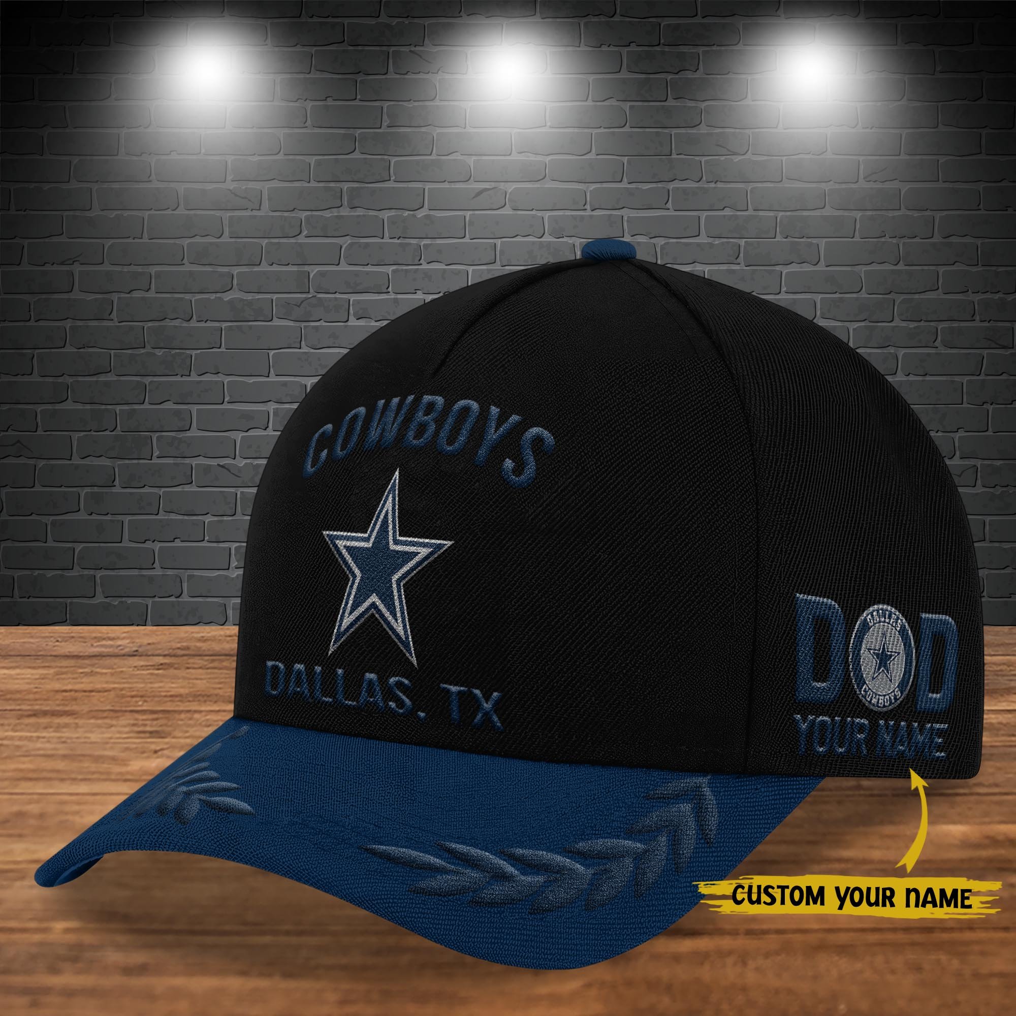 Dallas Cowboys Cap New 2025 Version Custom Your Name, Sport Team Cap, Sport Gift For Fans, Father's Day Gifts EHIVM-05172268N