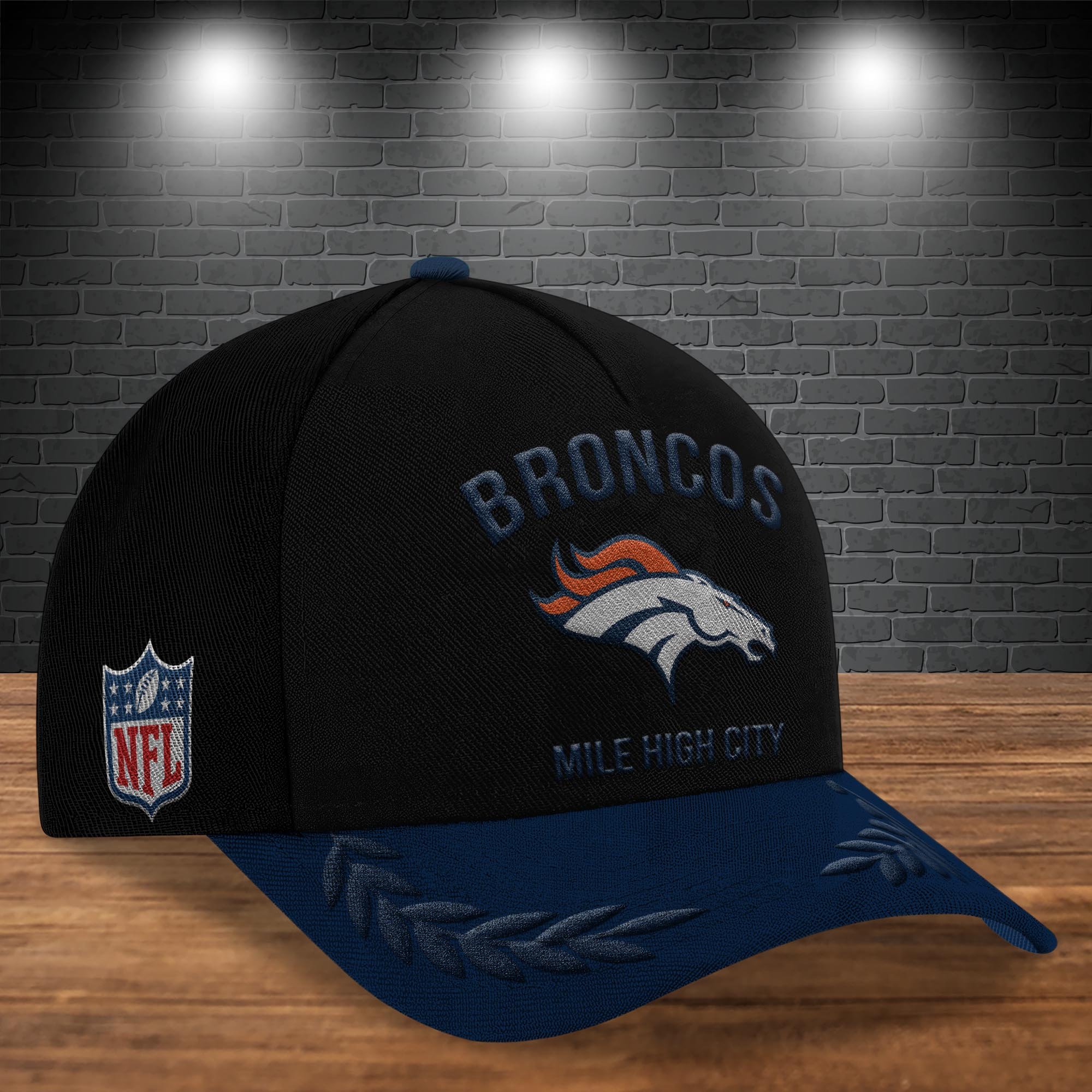 Alternative view of Denver Broncos Cap New 2025 Version Custom Your Name, Sport Team Cap, Sport Gift For Fans, Father's Day Gifts EHIVM-05172268N