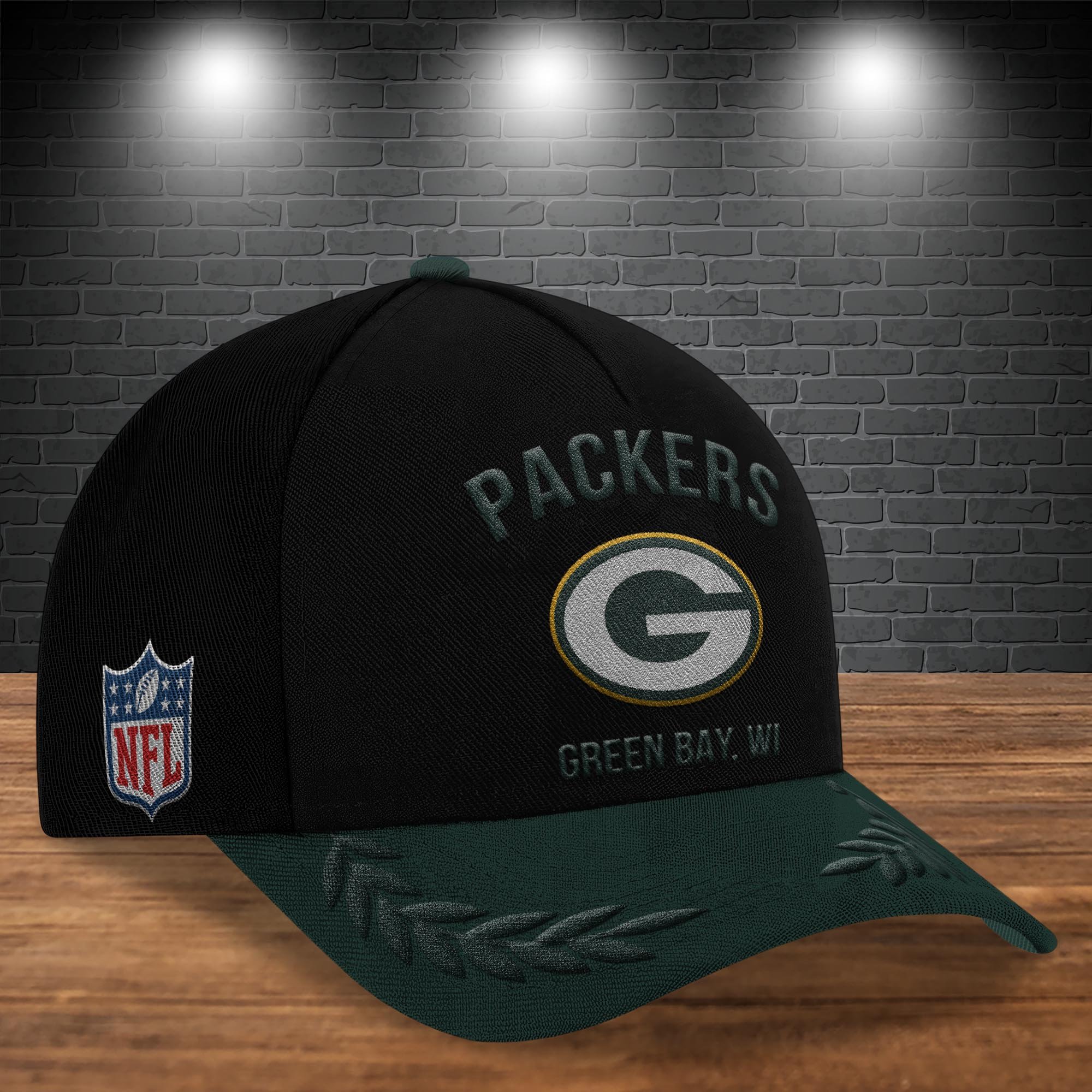 Alternative view of Green Bay Packers Cap New 2025 Version Custom Your Name, Sport Team Cap, Sport Gift For Fans, Father's Day Gifts EHIVM-05172268N