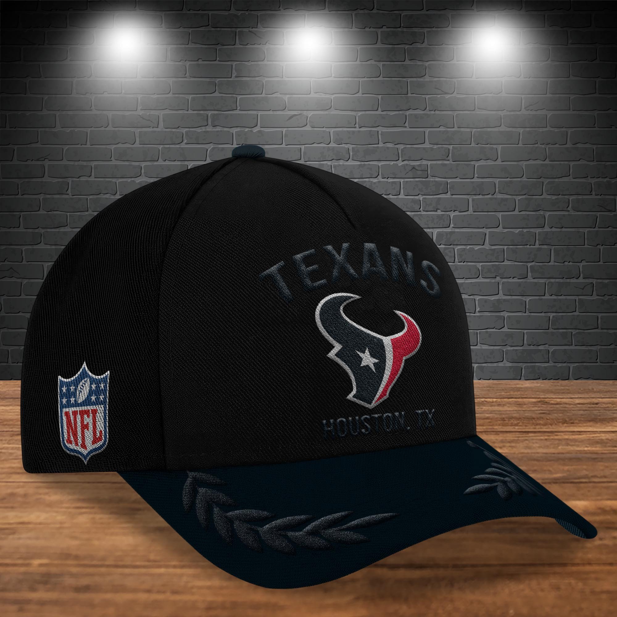 Alternative view of Houston Texans Cap New 2025 Version Custom Your Name, Sport Team Cap, Sport Gift For Fans, Father's Day Gifts EHIVM-05172268N