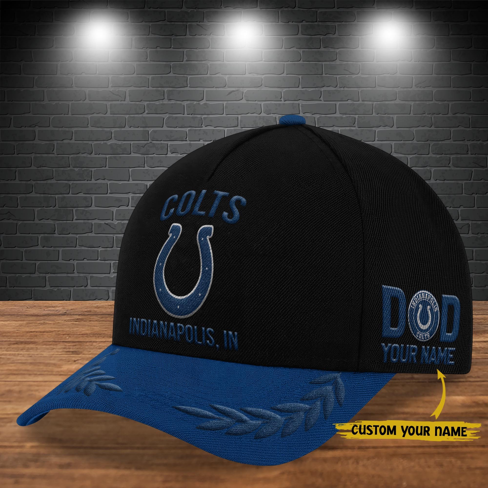 Indianapolis Colts Cap New 2025 Version Custom Your Name, Sport Team Cap, Sport Gift For Fans, Father's Day Gifts EHIVM-05172268N