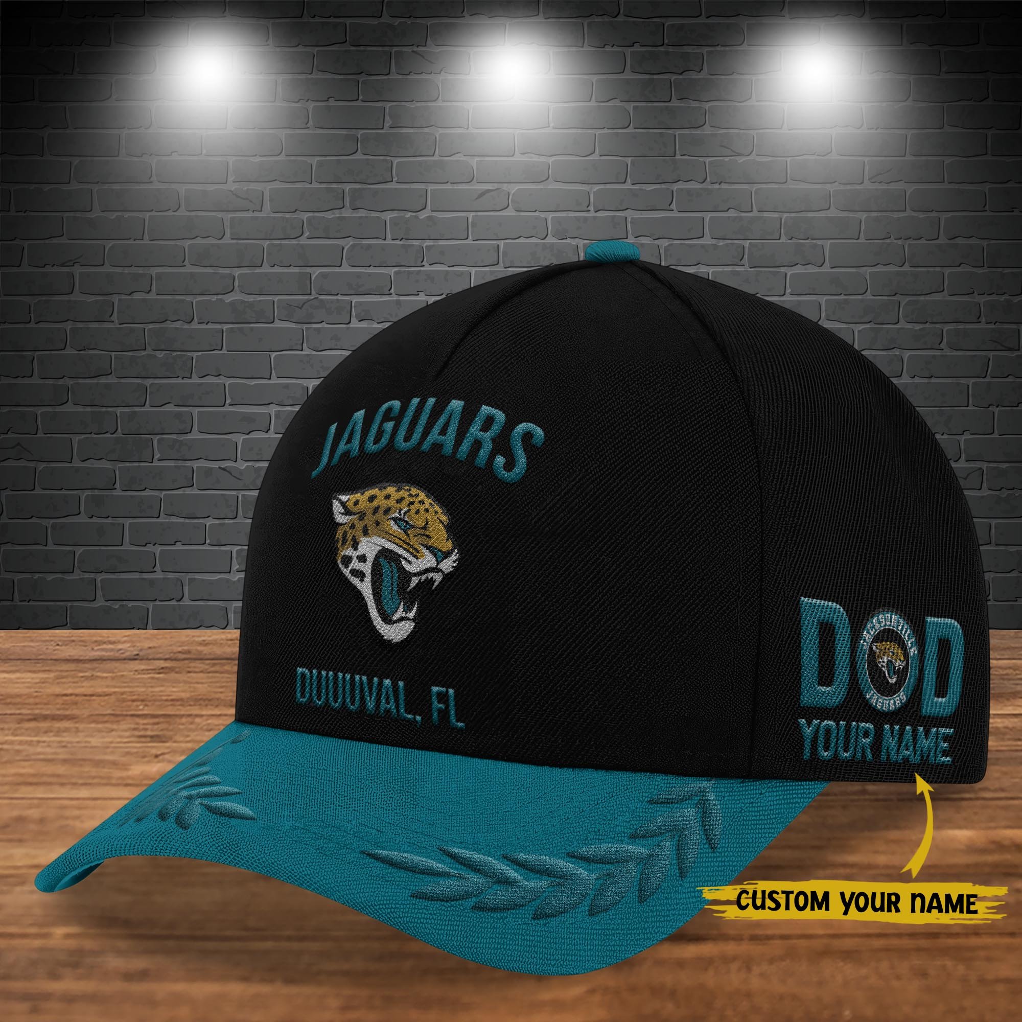 Jacksonville Jaguars Cap New 2025 Version Custom Your Name, Sport Team Cap, Sport Gift For Fans, Father's Day Gifts EHIVM-05172268N
