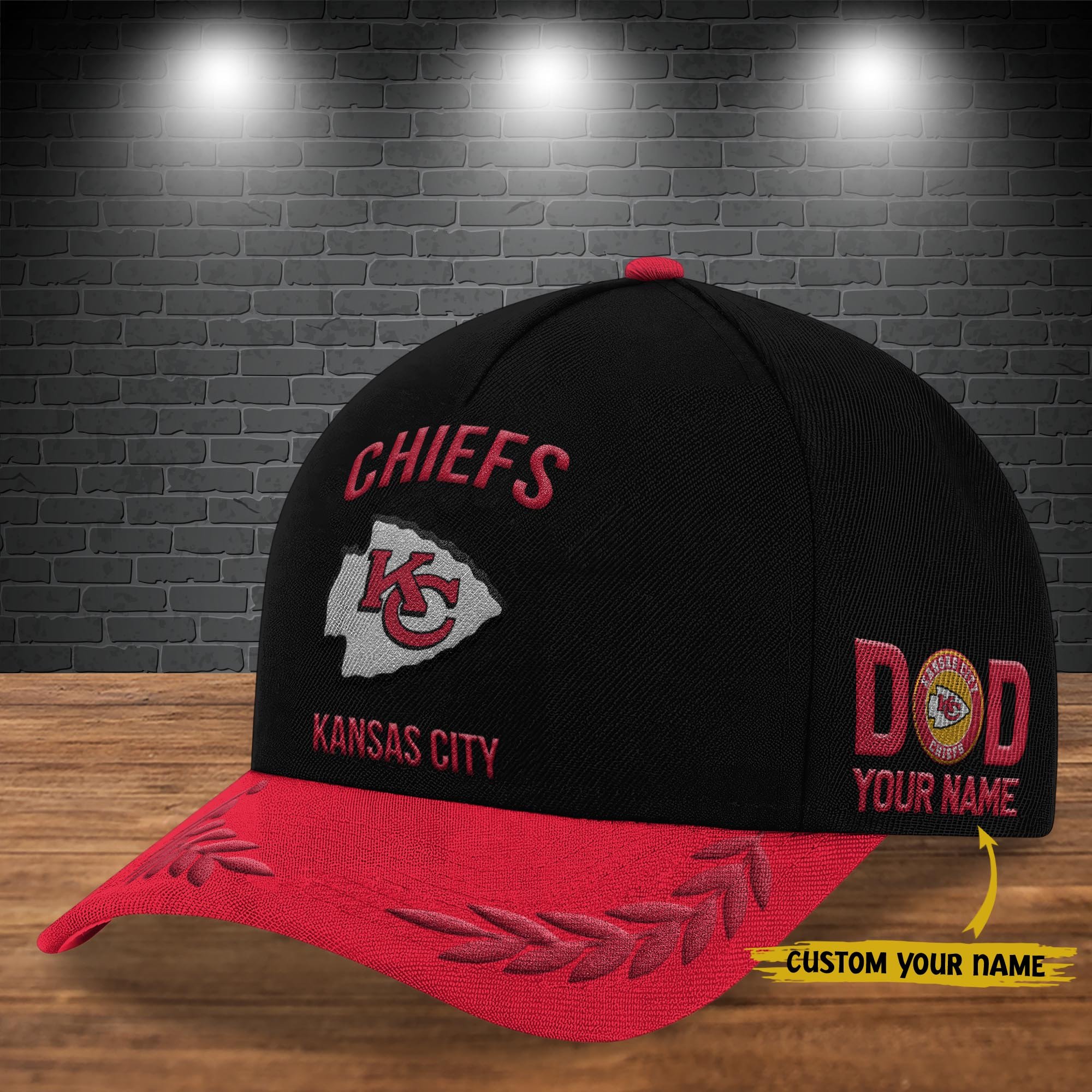Kansas City Chiefs Cap New 2025 Version Custom Your Name, Sport Team Cap, Sport Gift For Fans, Father's Day Gifts EHIVM-05172268N