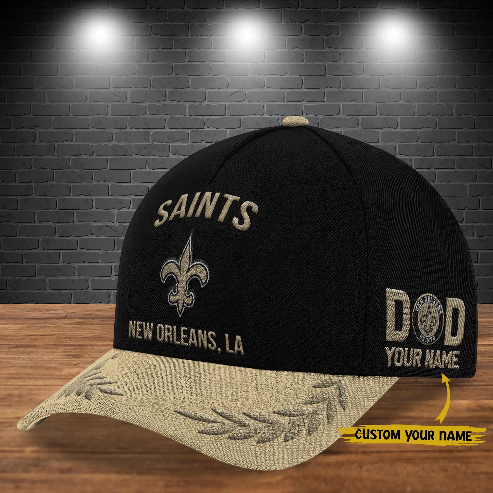 New Orleans Saints Cap New 2025 Version Custom Your Name, Sport Team Cap, Sport Gift For Fans, Father's Day Gifts EHIVM-05172268N