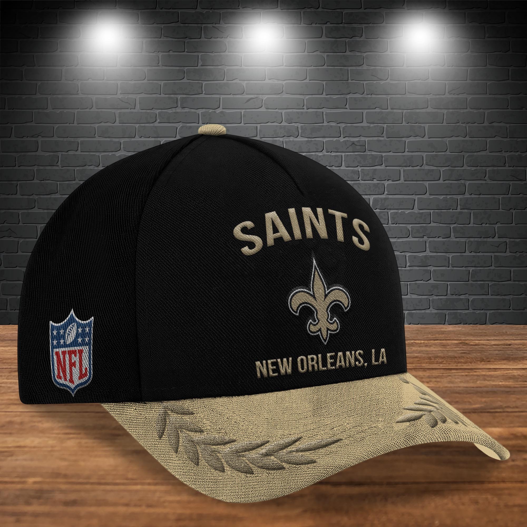 Alternative view of New Orleans Saints Cap New 2025 Version Custom Your Name, Sport Team Cap, Sport Gift For Fans, Father's Day Gifts EHIVM-05172268N