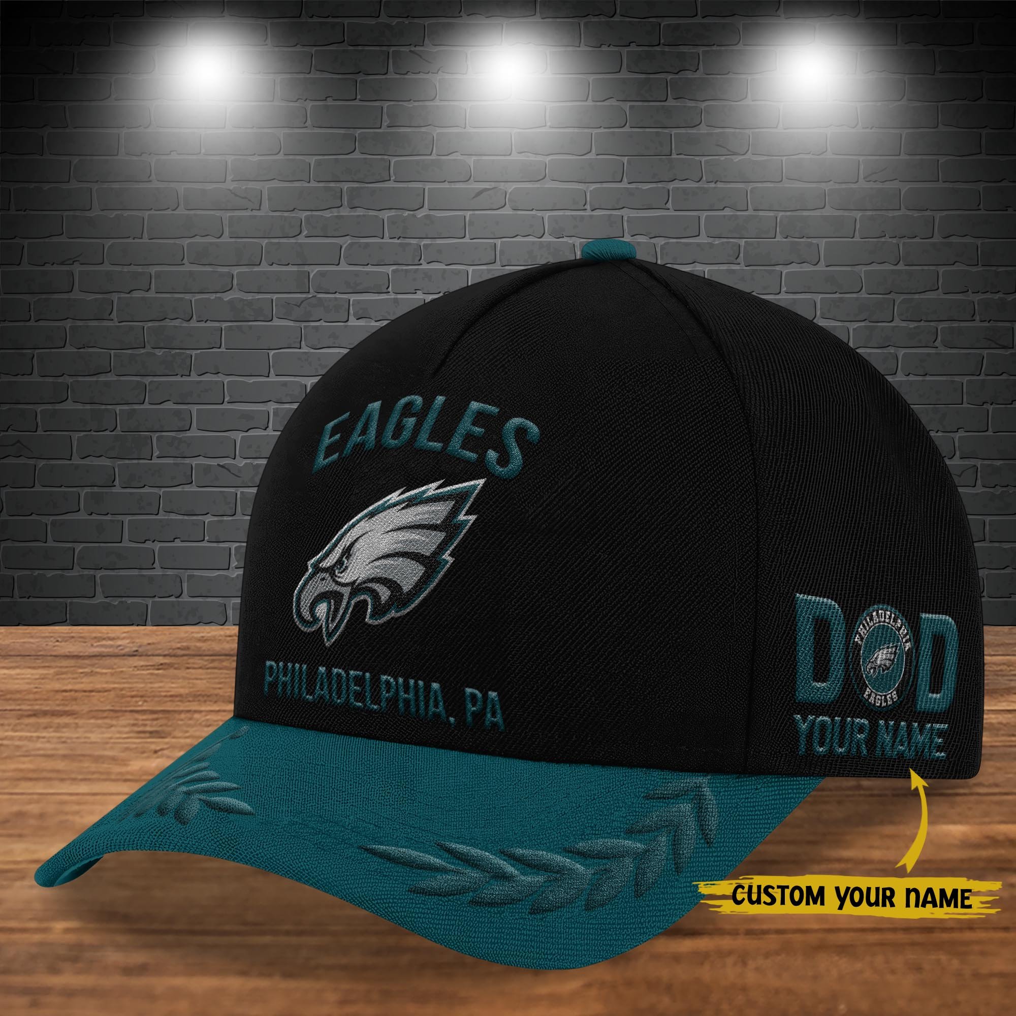 Philadelphia Eagles Cap New 2025 Version Custom Your Name, Sport Team Cap, Sport Gift For Fans, Father's Day Gifts EHIVM-05172268N