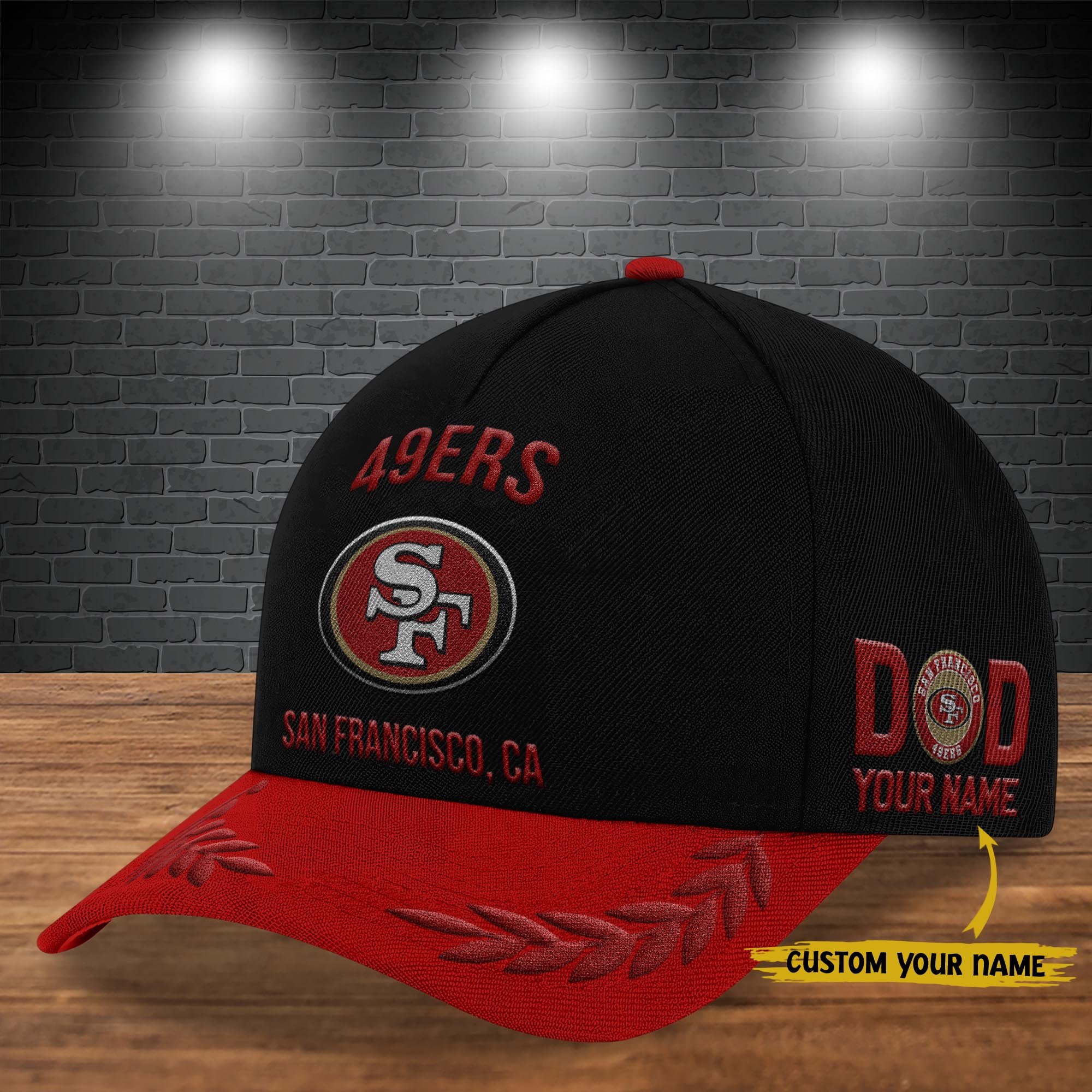 San Francisco 49ers Cap New 2025 Version Custom Your Name, Sport Team Cap, Sport Gift For Fans, Father's Day Gifts EHIVM-05172268N