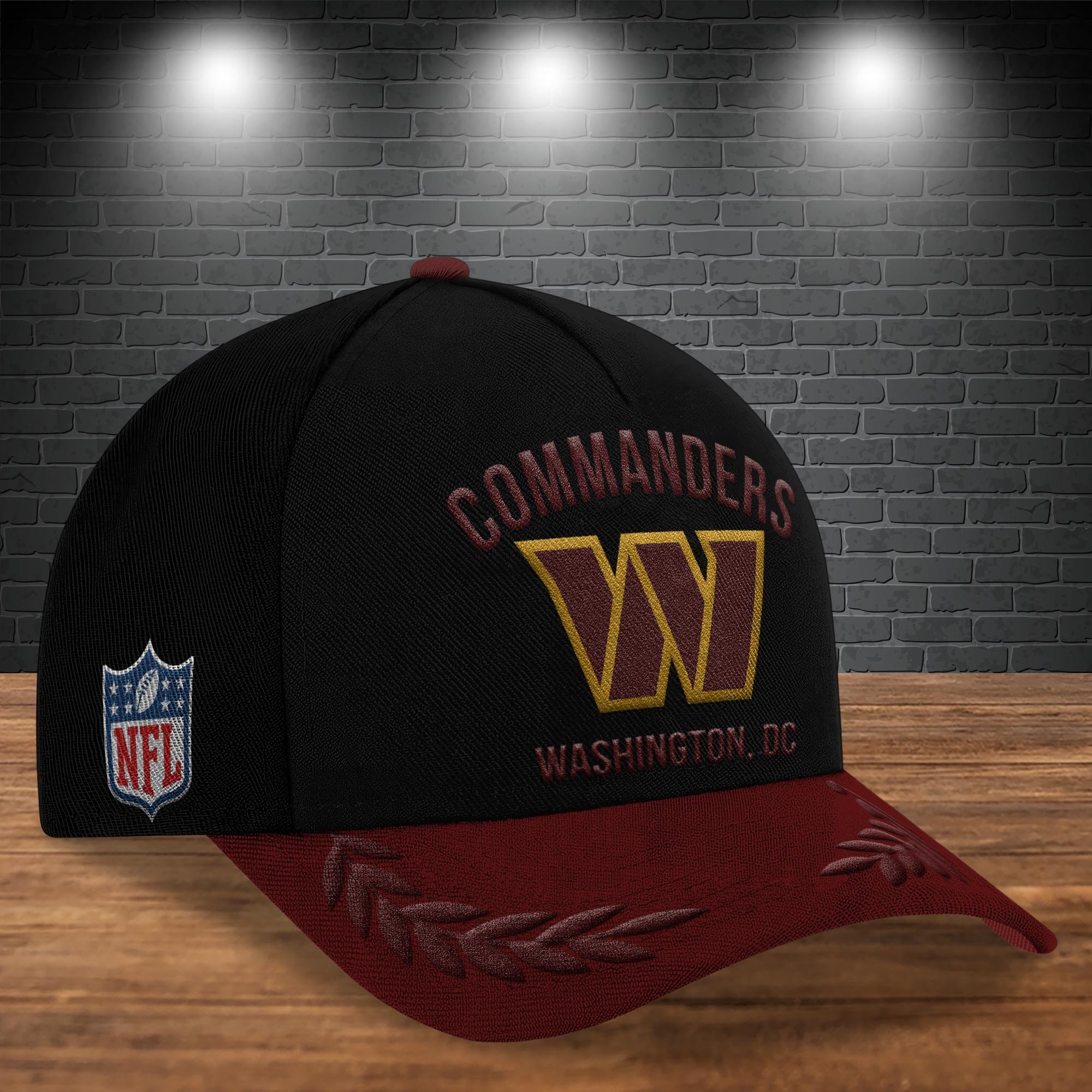 Alternative view of Washington Commanders Cap New 2025 Version Custom Your Name, Sport Team Cap, Sport Gift For Fans, Father's Day Gifts EHIVM-05172268N