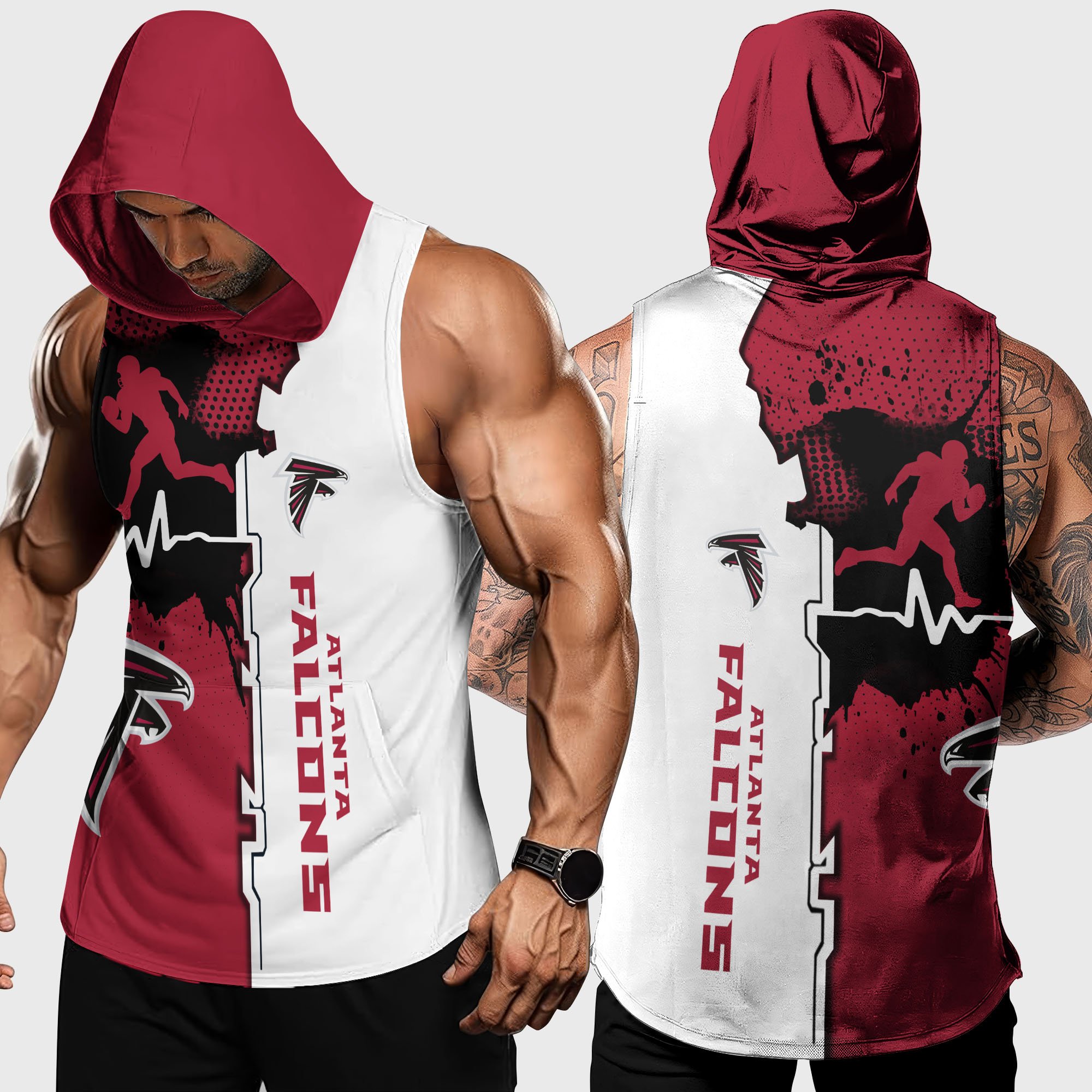 Atlanta Falcons Hoodie Tanktop Custom Your Name, Football Team Hoodie Tanktop, Gift For Football Lovers EHIVM-04101736N