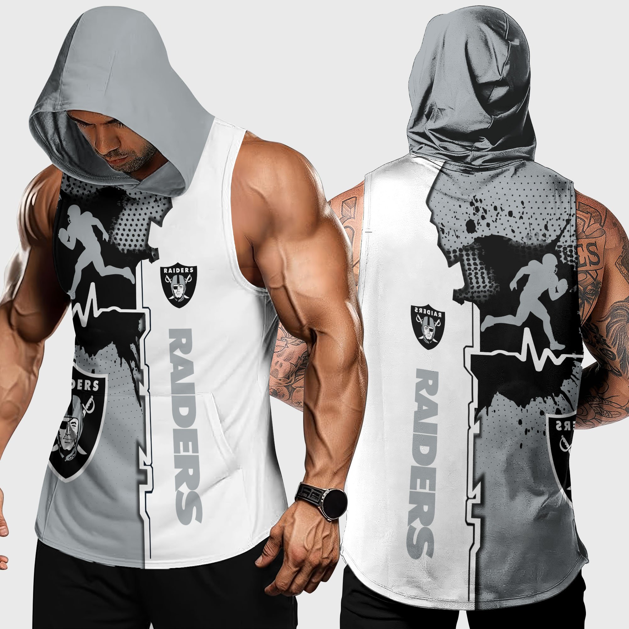 Las Vegas Raiders Hoodie Tanktop Custom Your Name, Football Team Hoodie Tanktop, Gift For Football Lovers EHIVM-04101736N
