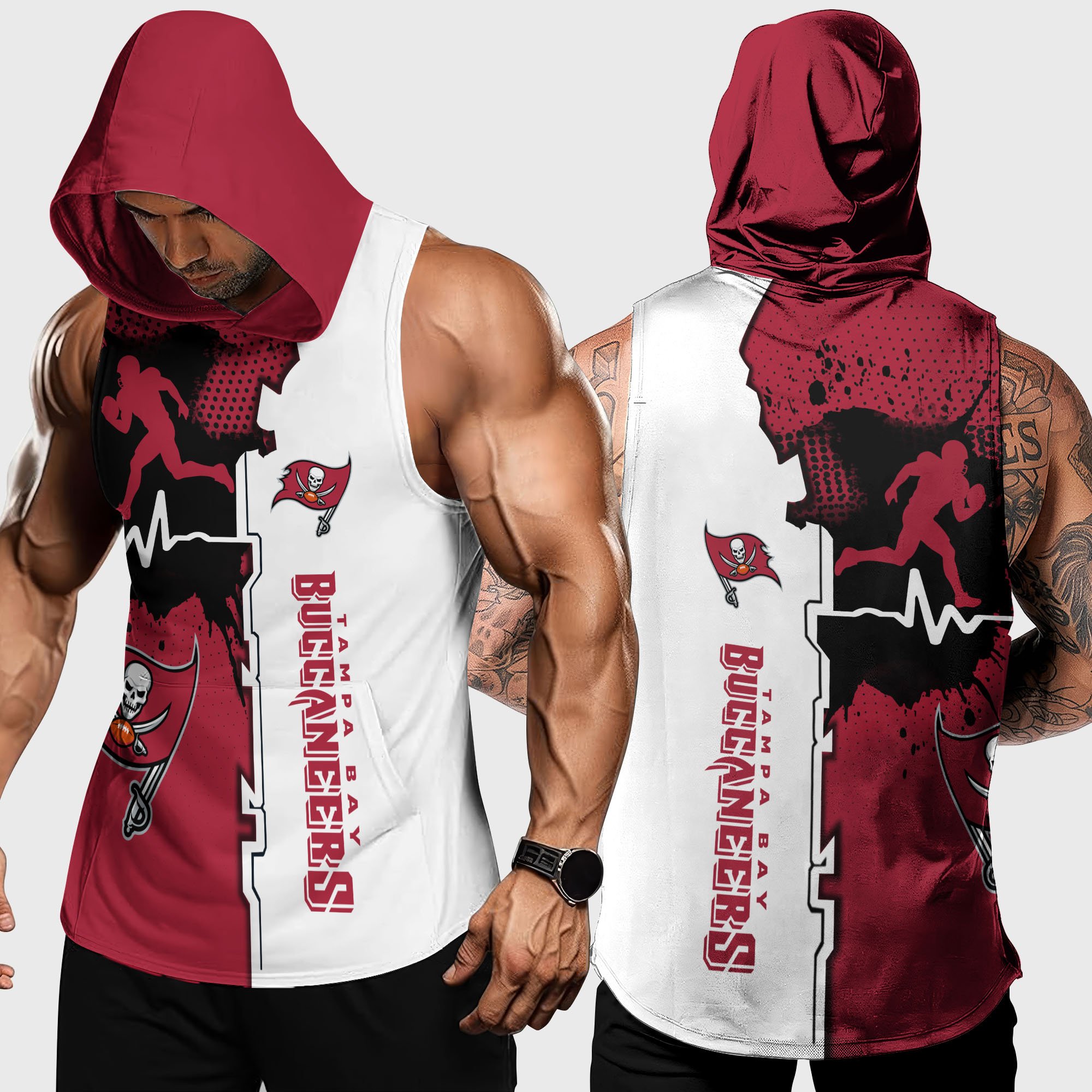 Tampa Bay Buccaneers Hoodie Tanktop Custom Your Name, Football Team Hoodie Tanktop, Gift For Football Lovers EHIVM-04101736N