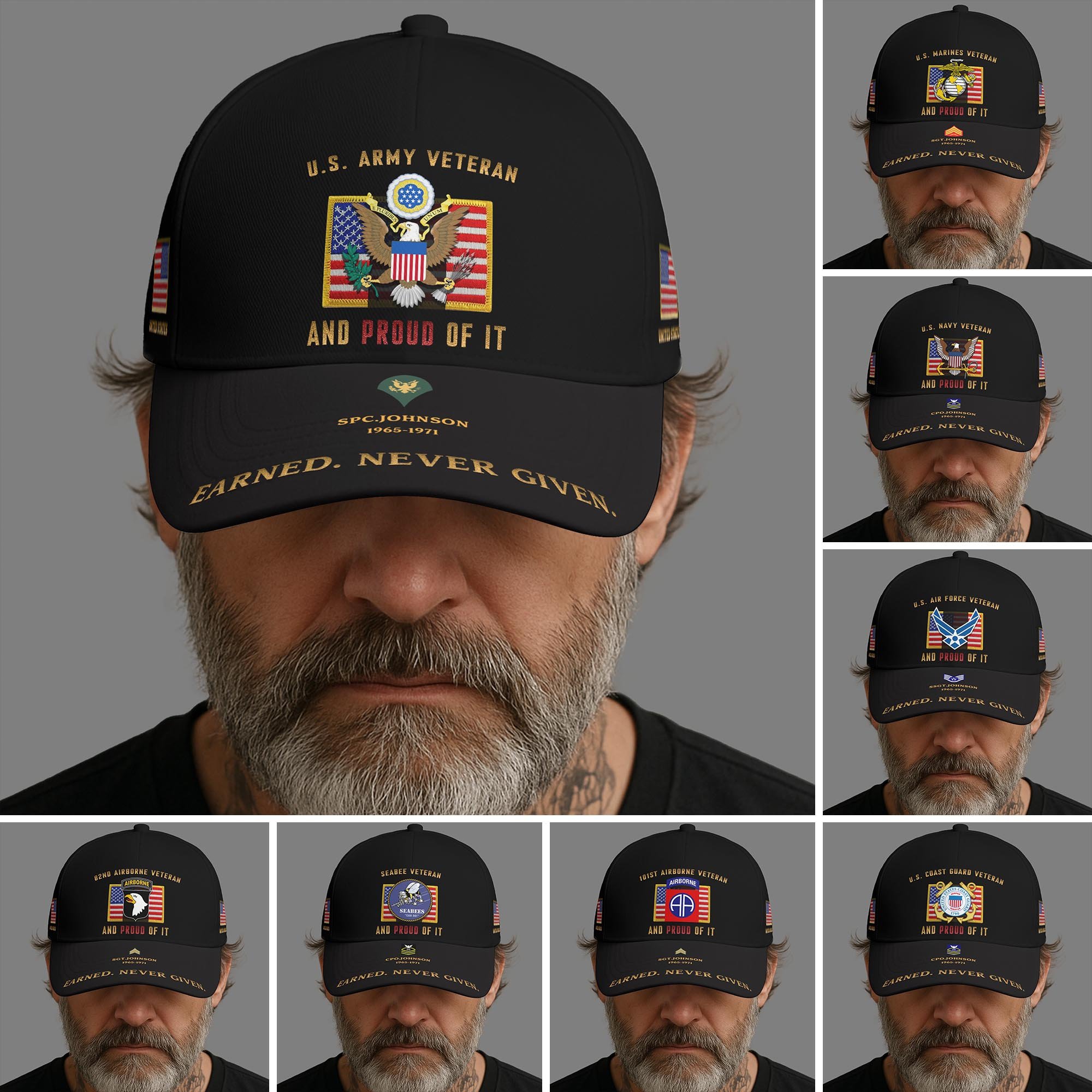 US Veteran Cap Custom Military, Veteran Cap, Gift For Soldiers ETRG-05272348