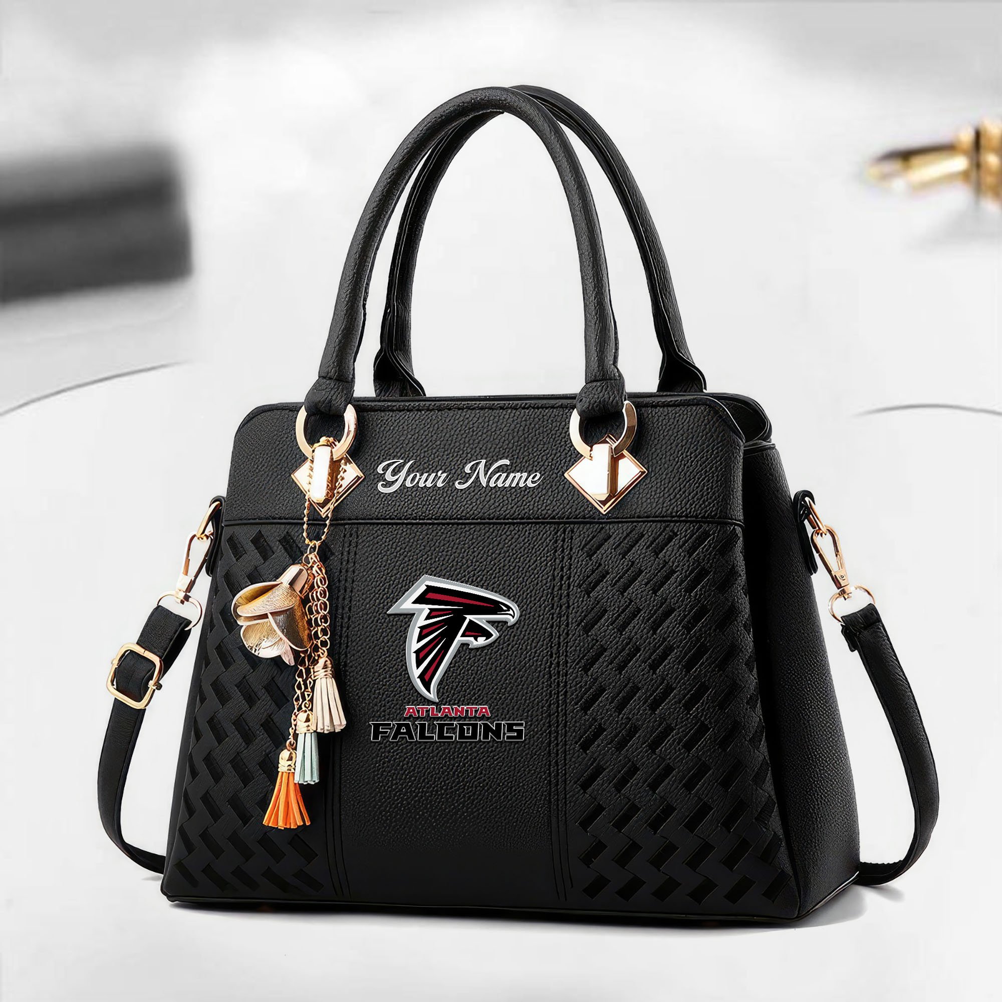Atlanta Falcons Custom Deluxe Handbag For Women Custom Your Name 2025 Versions, Sport Deluxe Handbag EHIVM-05152221