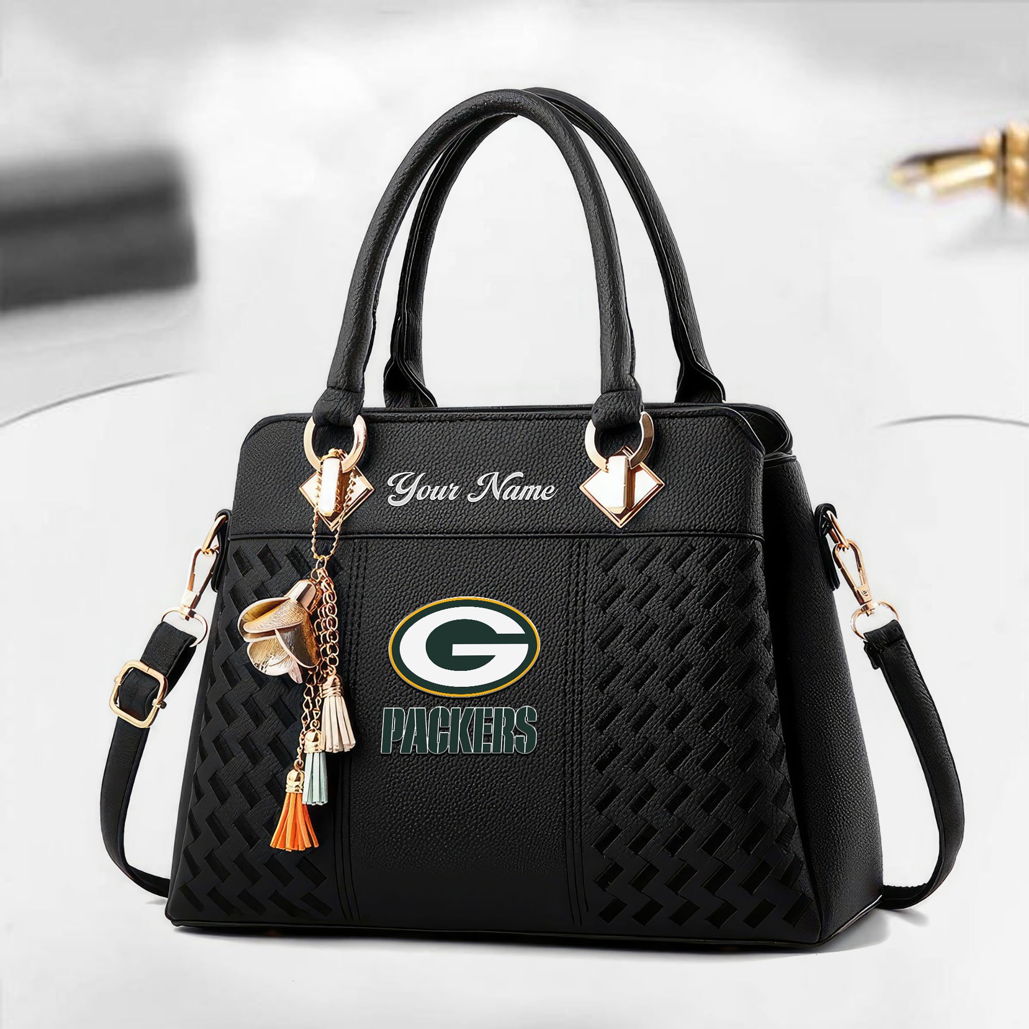 Green Bay Packers Custom Deluxe Handbag For Women Custom Your Name 2025 Versions, Sport Deluxe Handbag EHIVM-05152221
