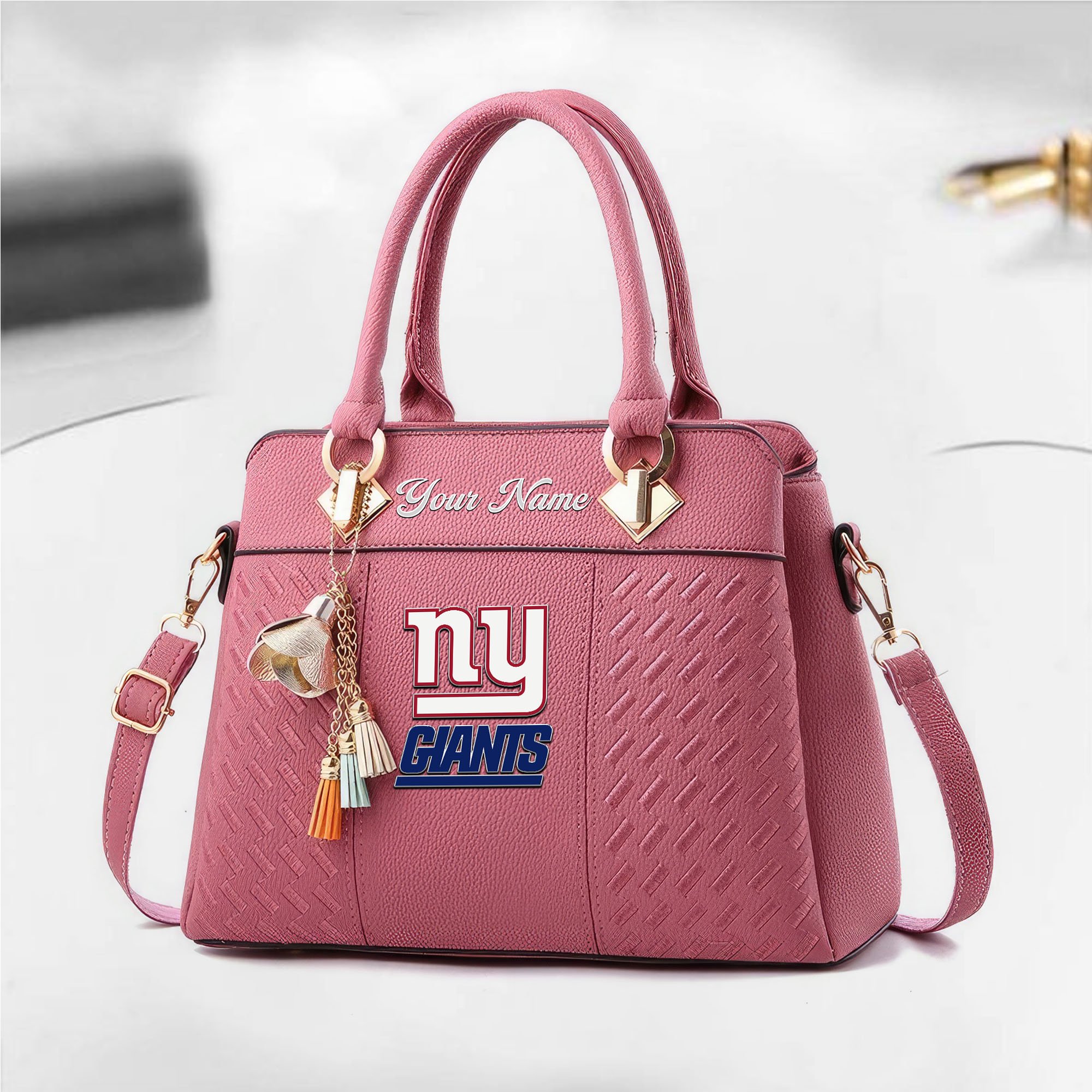 Alternative view of New York Giants Custom Deluxe Handbag For Women Custom Your Name 2025 Versions, Sport Deluxe Handbag EHIVM-05152221