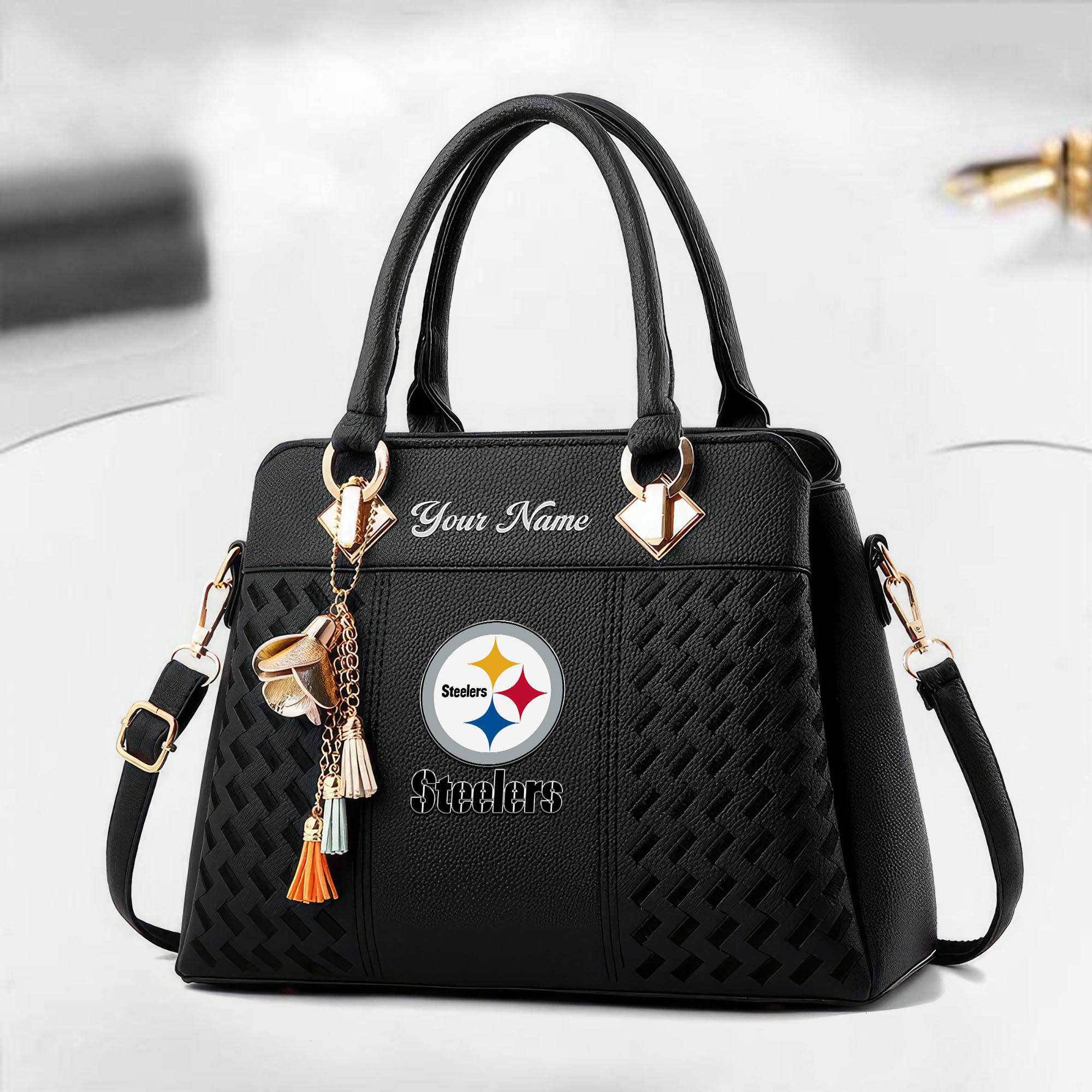 Pittsburgh Steelers Custom Deluxe Handbag For Women Custom Your Name 2025 Versions, Sport Deluxe Handbag EHIVM-05152221
