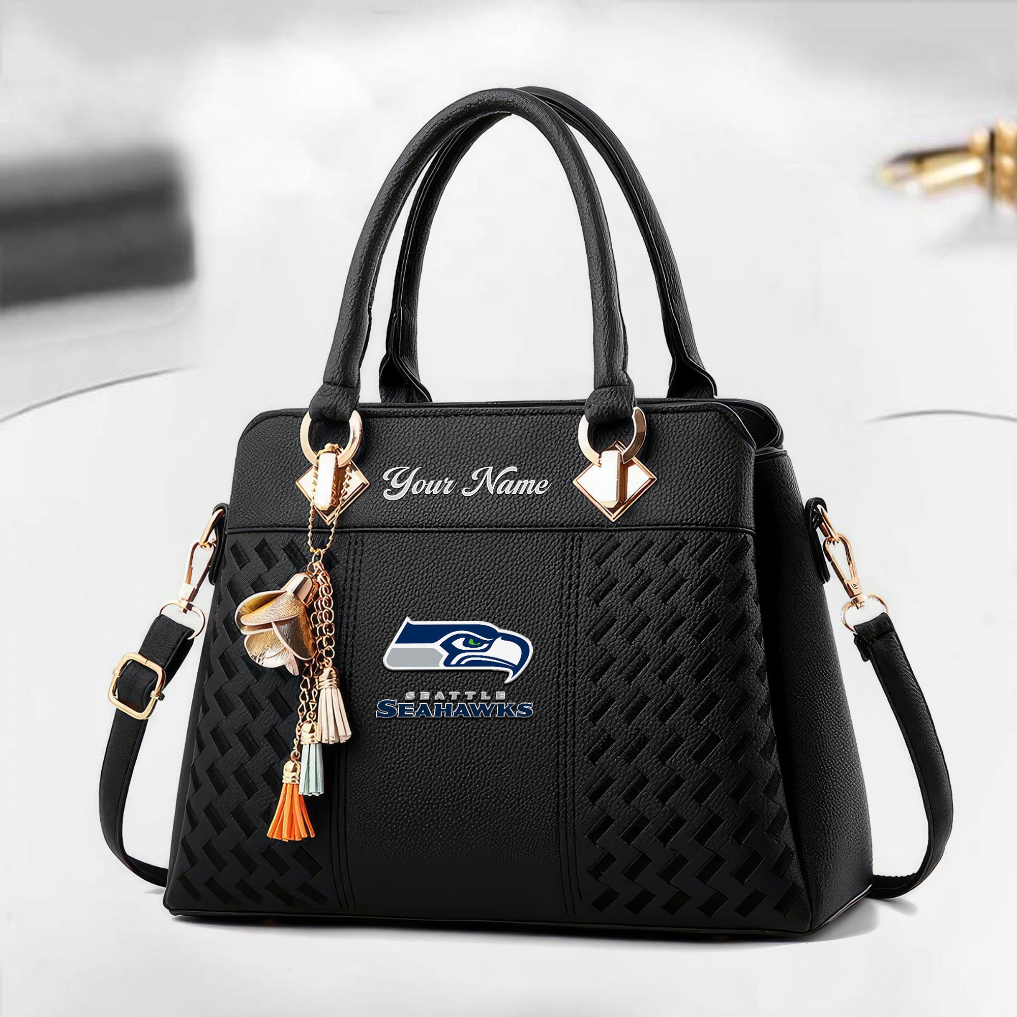 Seattle Seahawks Custom Deluxe Handbag For Women Custom Your Name 2025 Versions, Sport Deluxe Handbag EHIVM-05152221