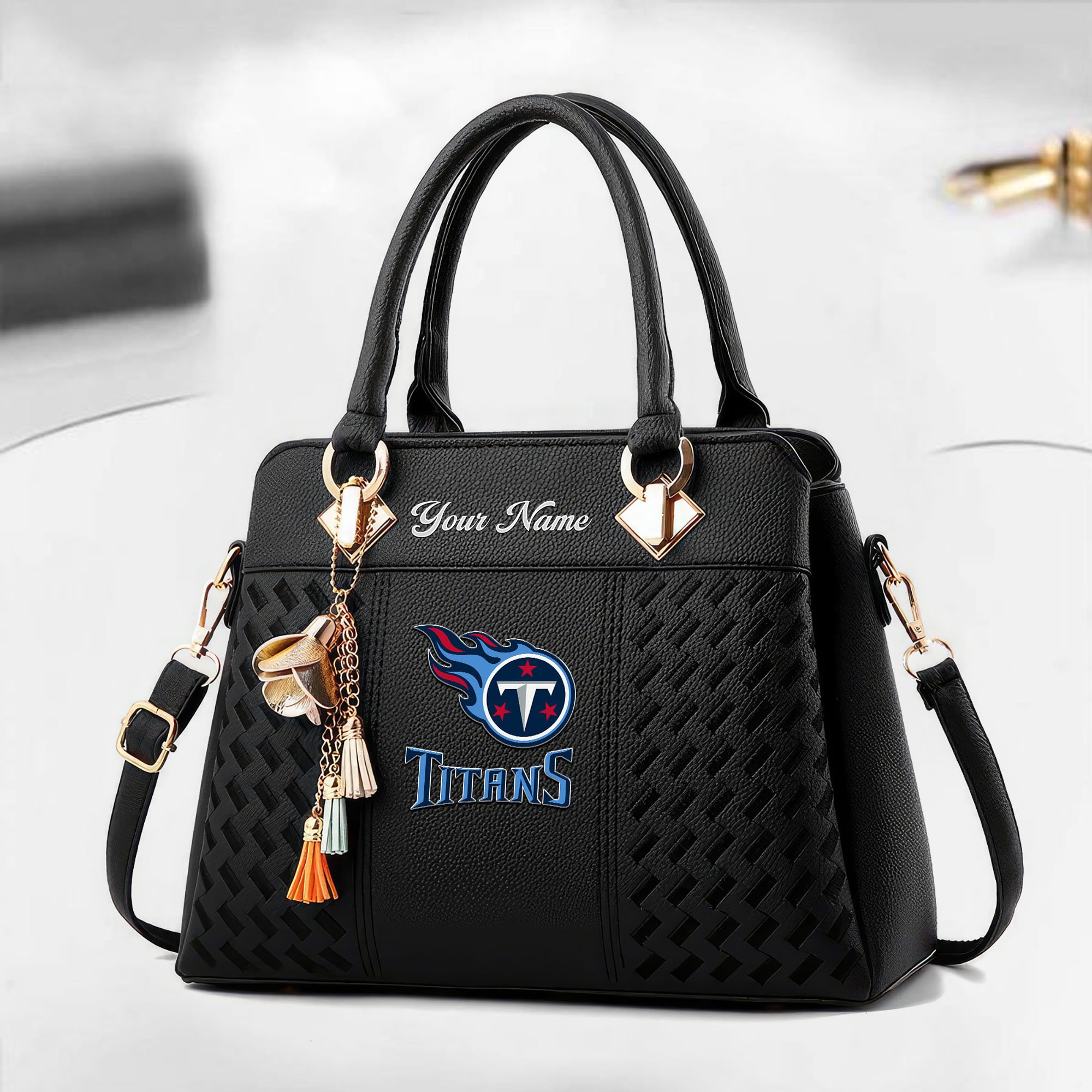 Tennessee Titans Custom Deluxe Handbag For Women Custom Your Name 2025 Versions, Sport Deluxe Handbag EHIVM-05152221