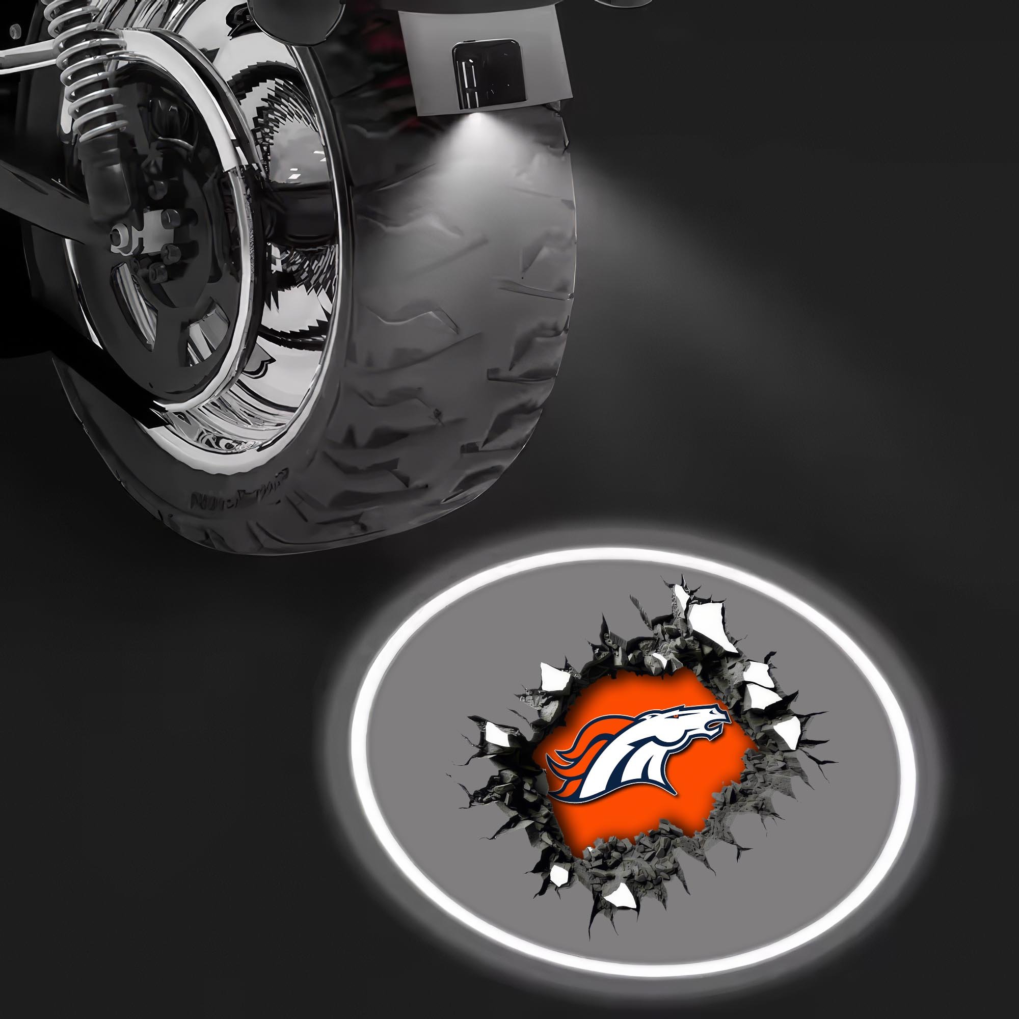 Denver Broncos Motorcycle Projection Lamp Light, Gifts For Fan EHIVM-06112514 - Image 8