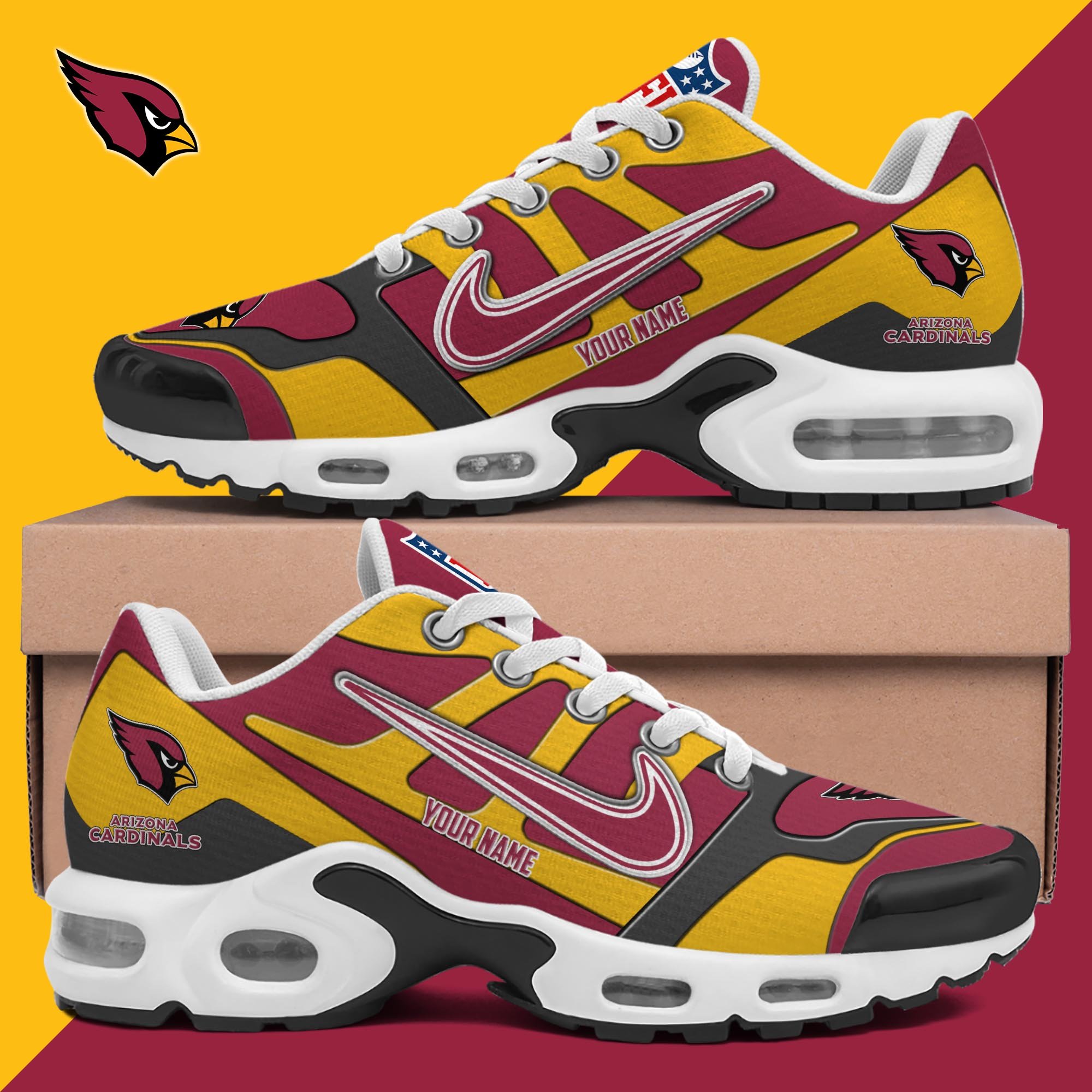 Arizona Cardinals TN Shoes Custom Your Name, Shoes For Sport Fans, Gift For Fans EHIVM-03311534N