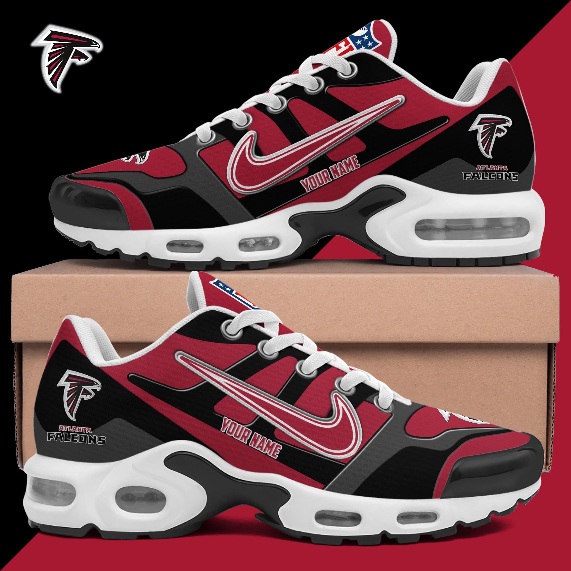Atlanta Falcons TN Shoes Custom Your Name, Shoes For Sport Fans, Gift For Fans EHIVM-03311534N