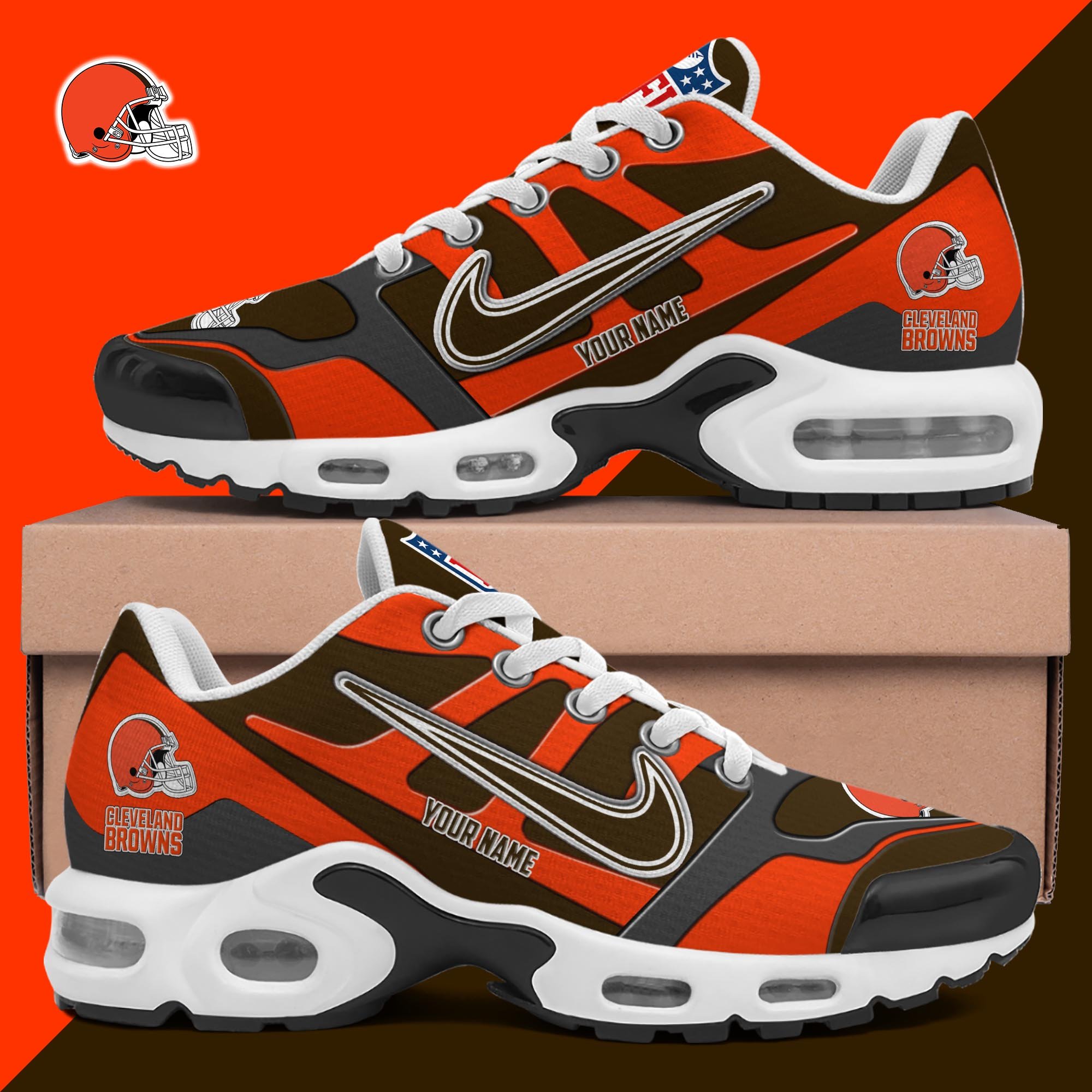 Cleveland Browns TN Shoes Custom Your Name, Shoes For Sport Fans, Gift For Fans EHIVM-03311534N