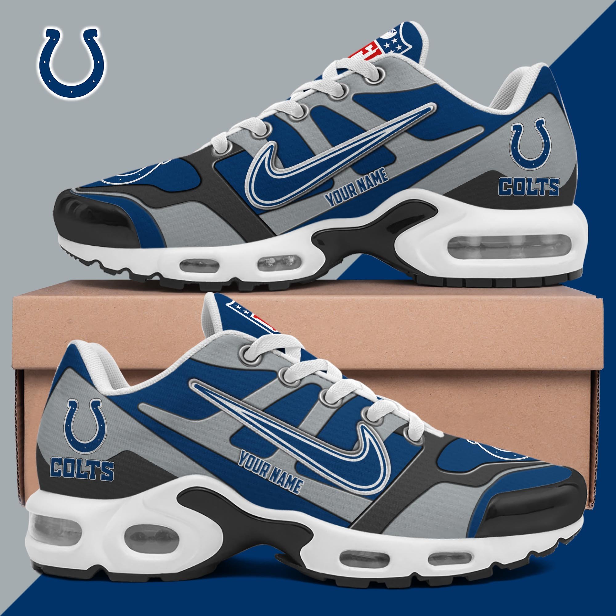 Indianapolis Colts TN Shoes Custom Your Name, Shoes For Sport Fans, Gift For Fans EHIVM-03311534N