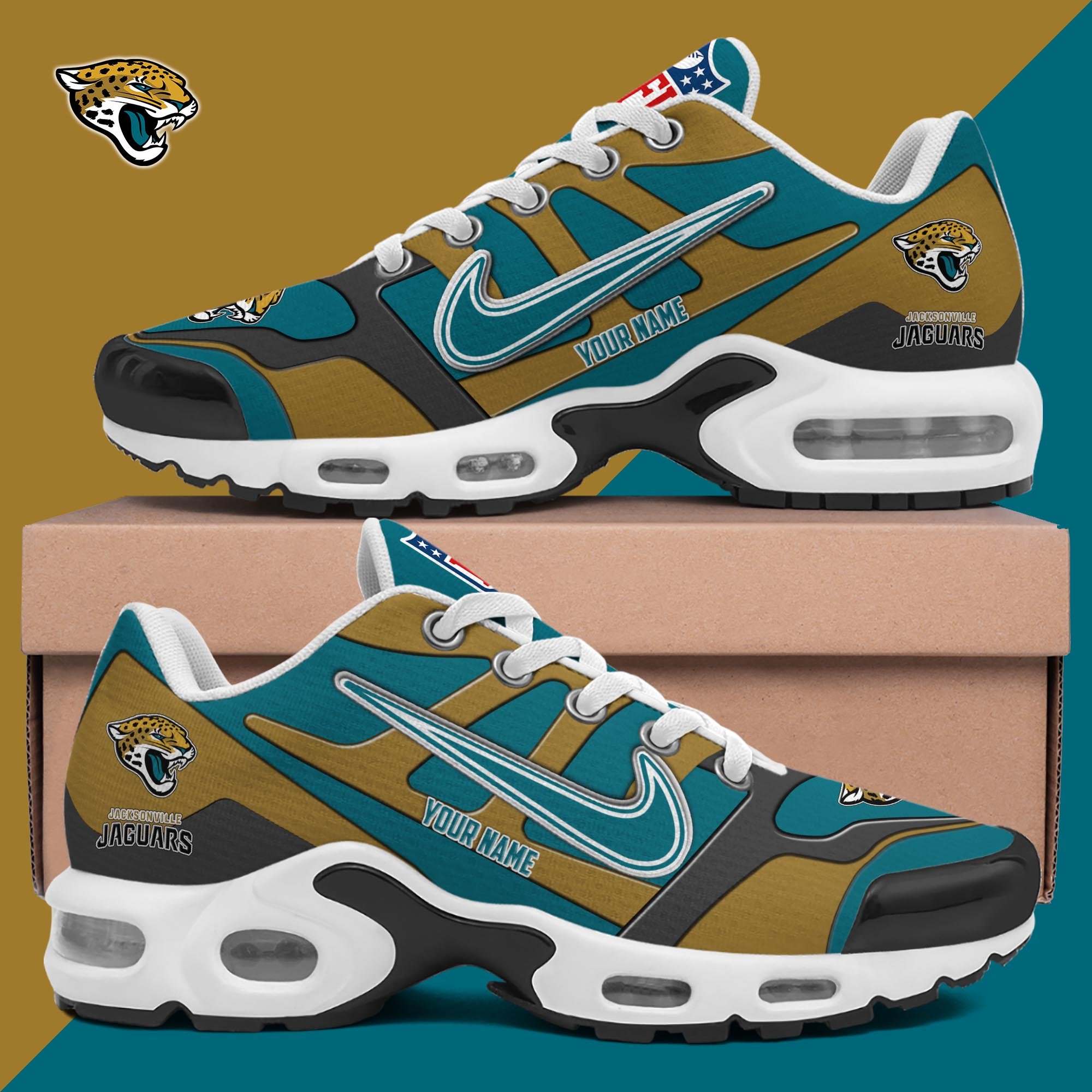 Jacksonville Jaguars TN Shoes Custom Your Name, Shoes For Sport Fans, Gift For Fans EHIVM-03311534N