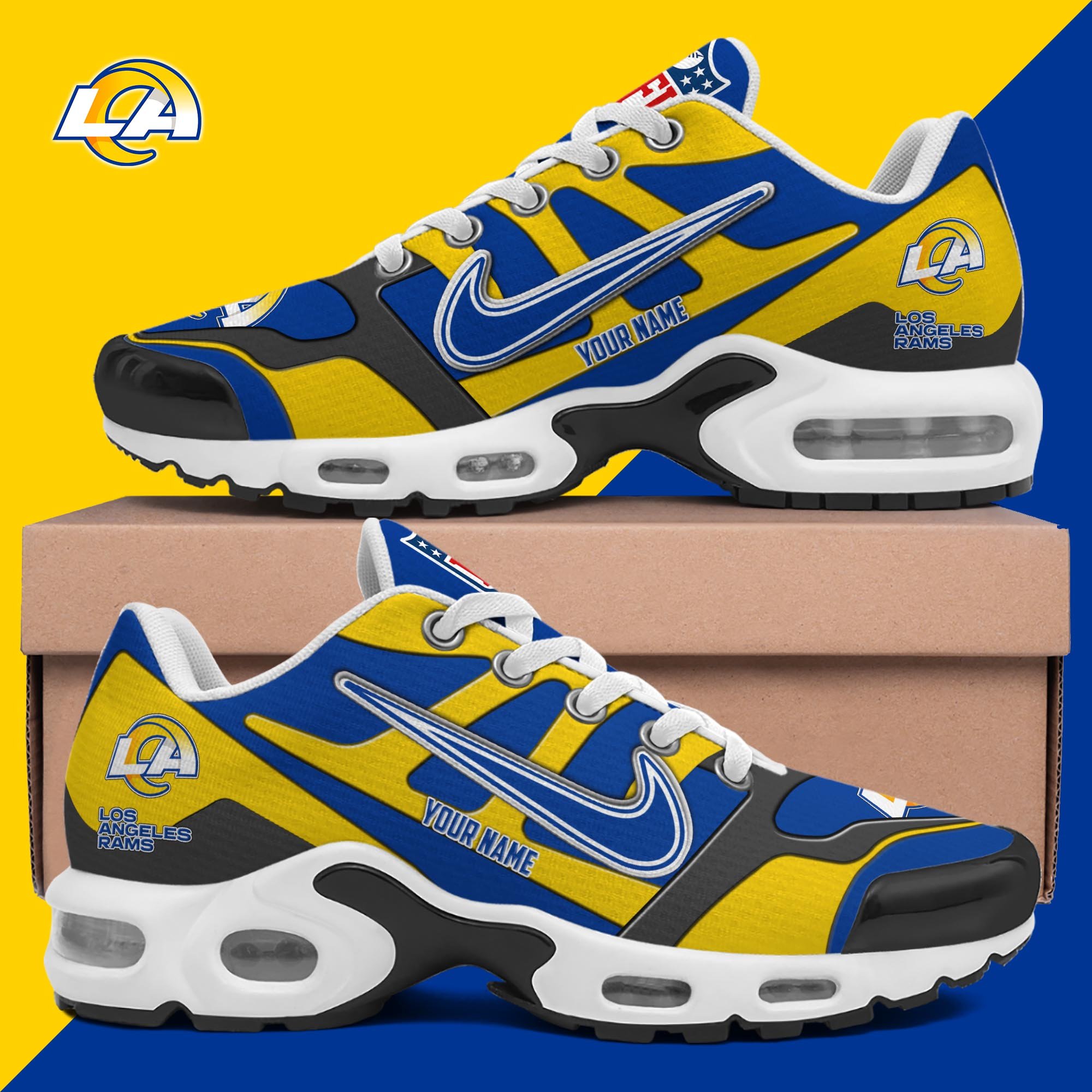 Los Angeles Rams TN Shoes Custom Your Name, Shoes For Sport Fans, Gift For Fans EHIVM-03311534N