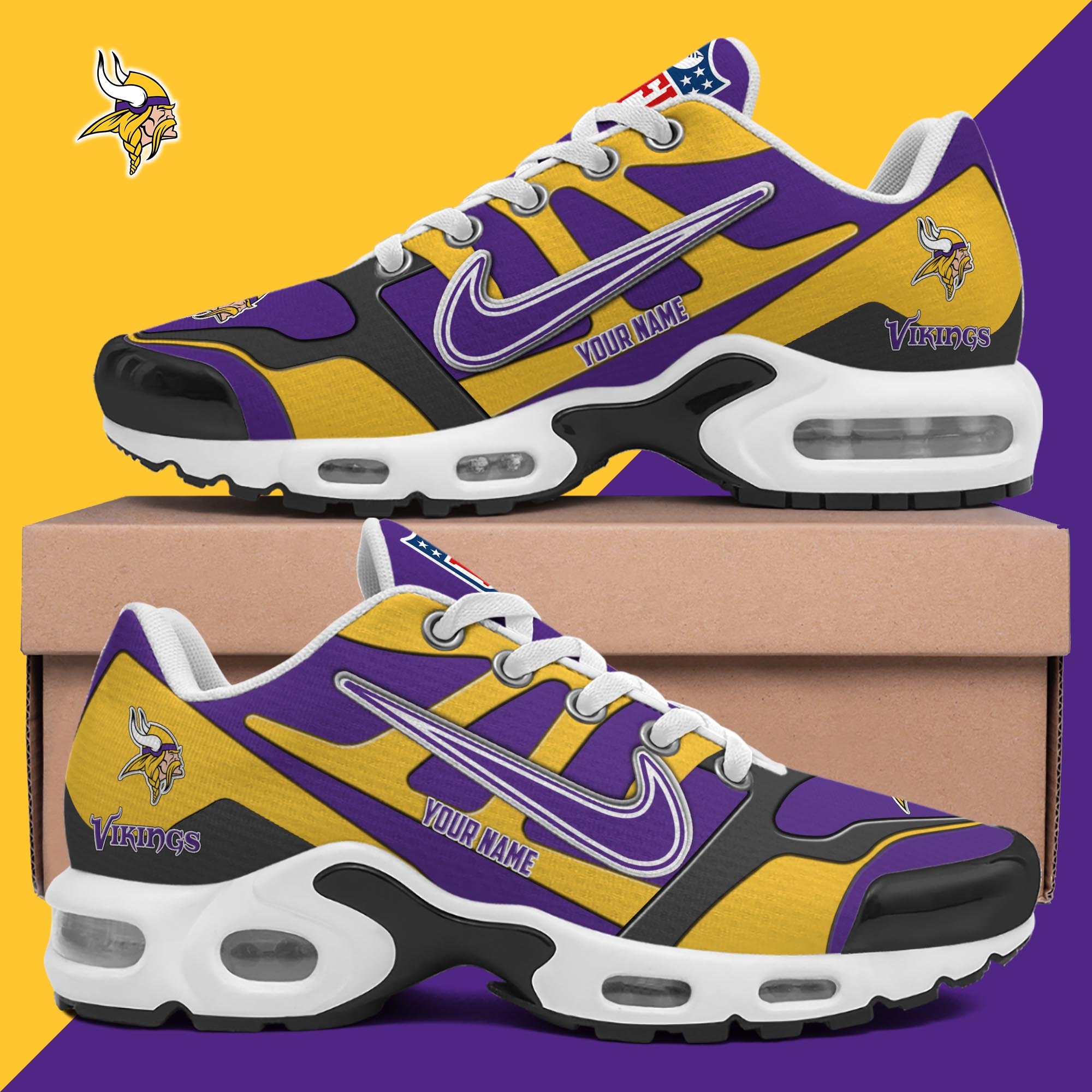Minnesota Vikings TN Shoes Custom Your Name, Shoes For Sport Fans, Gift For Fans EHIVM-03311534N