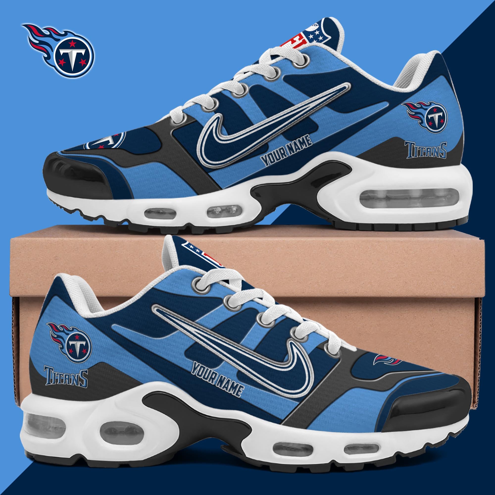 Tennessee Titans TN Shoes Custom Your Name, Shoes For Sport Fans, Gift For Fans EHIVM-03311534N