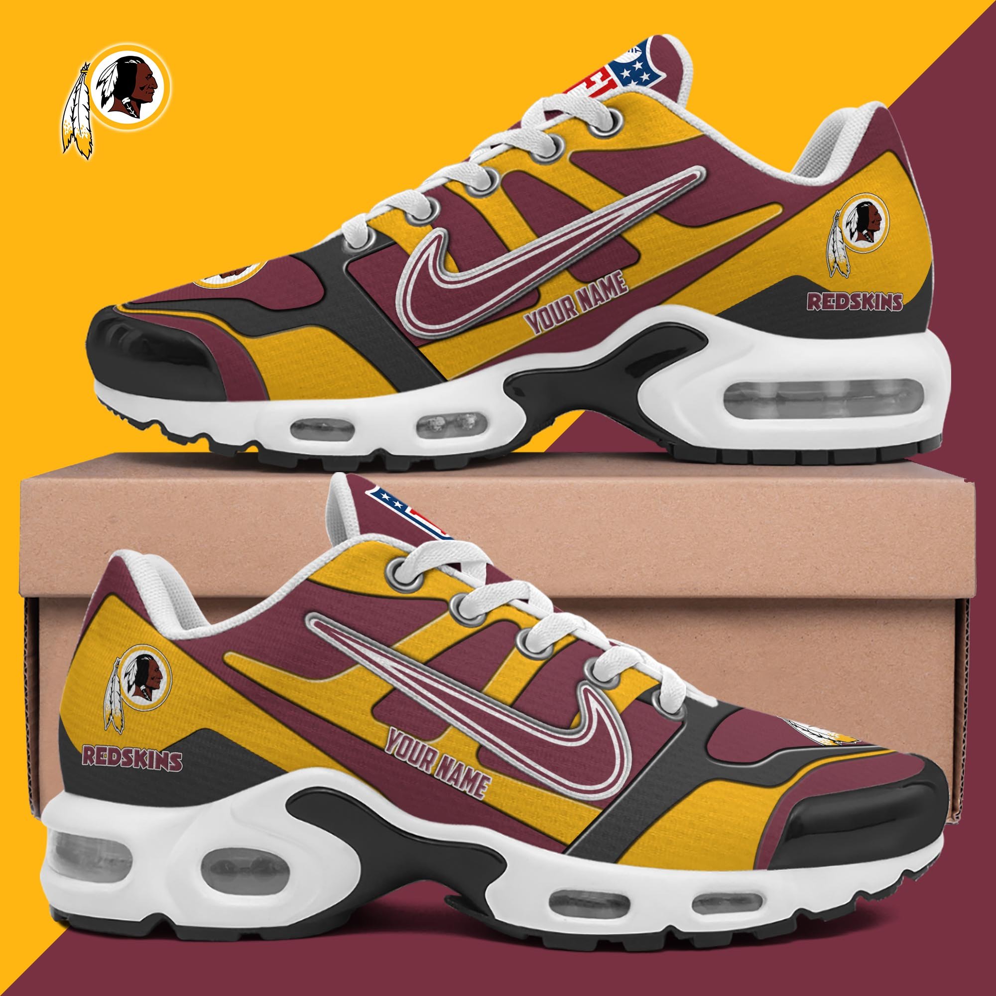 Washington Redskins TN Shoes Custom Your Name, Shoes For Sport Fans, Gift For Fans EHIVM-03311534N