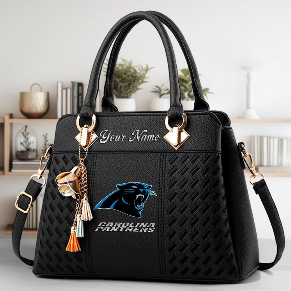Carolina Panthers Deluxe Handbag For Women Custom Name 2025 Versions, Sport Deluxe Handbag EHIVM-06102506
