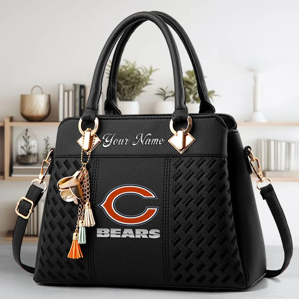 Chicago Bears Deluxe Handbag For Women Custom Name 2025 Versions, Sport Deluxe Handbag EHIVM-06102506