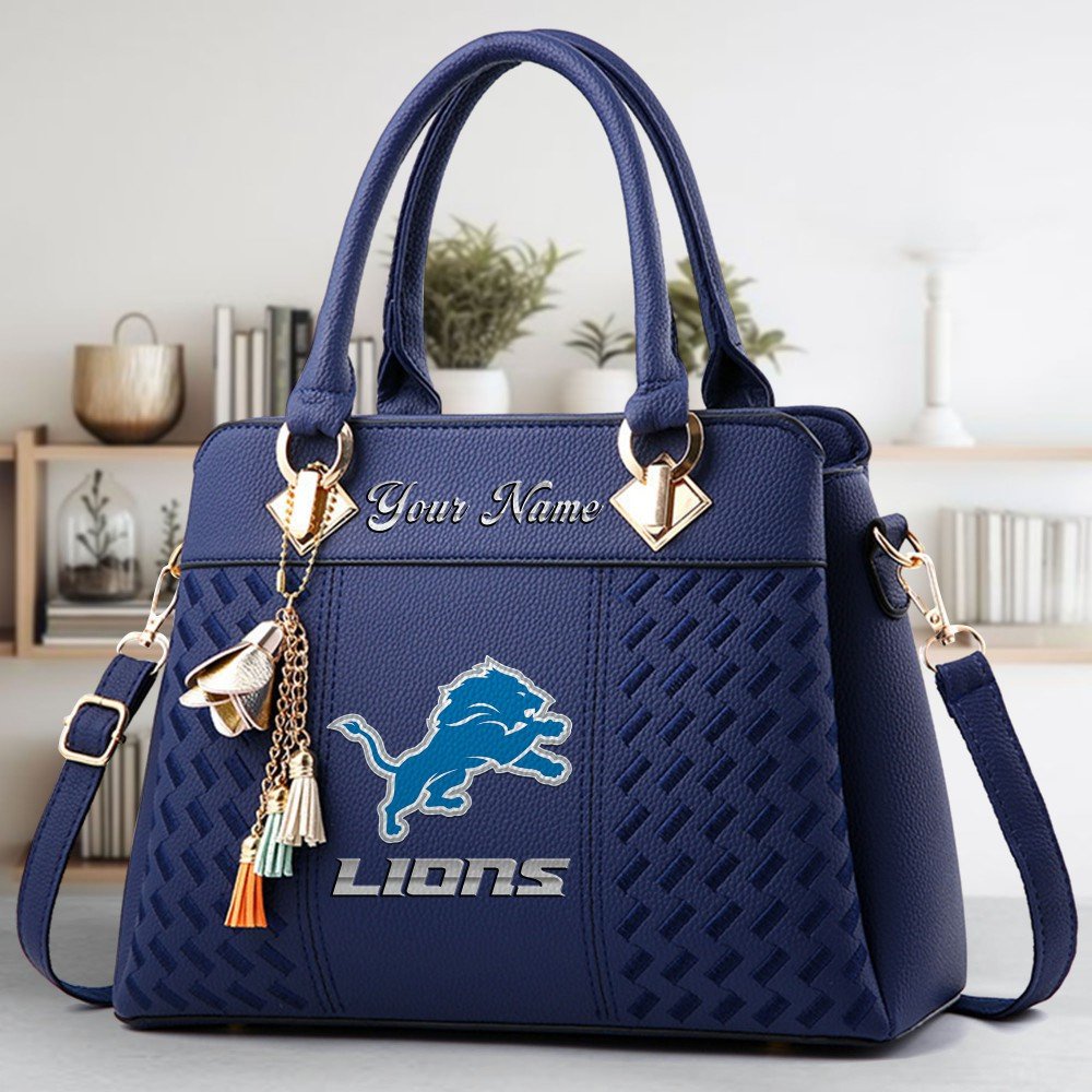 Alternative view of Detroit Lions Deluxe Handbag For Women Custom Name 2025 Versions, Sport Deluxe Handbag EHIVM-06102506