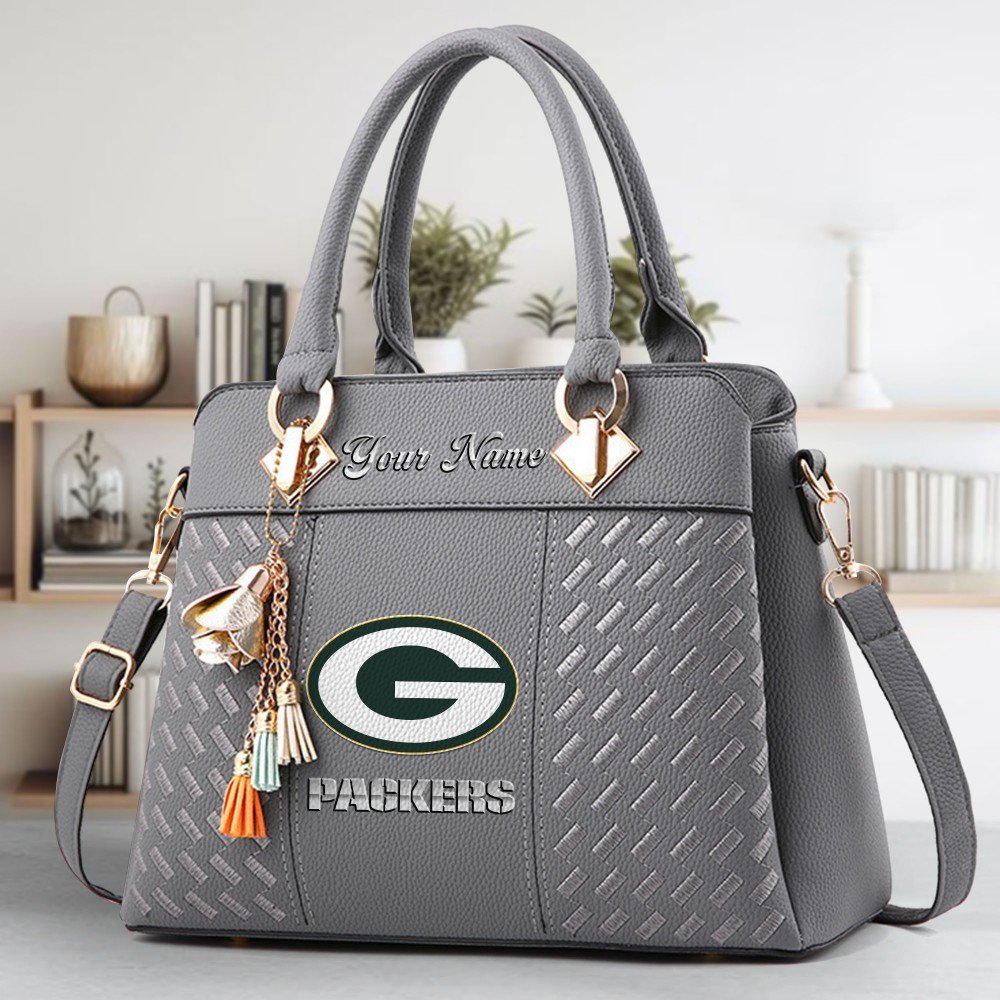 Green Bay Packers Deluxe Handbag For Women Custom Name 2025 Versions, Sport Deluxe Handbag EHIVM-06102506