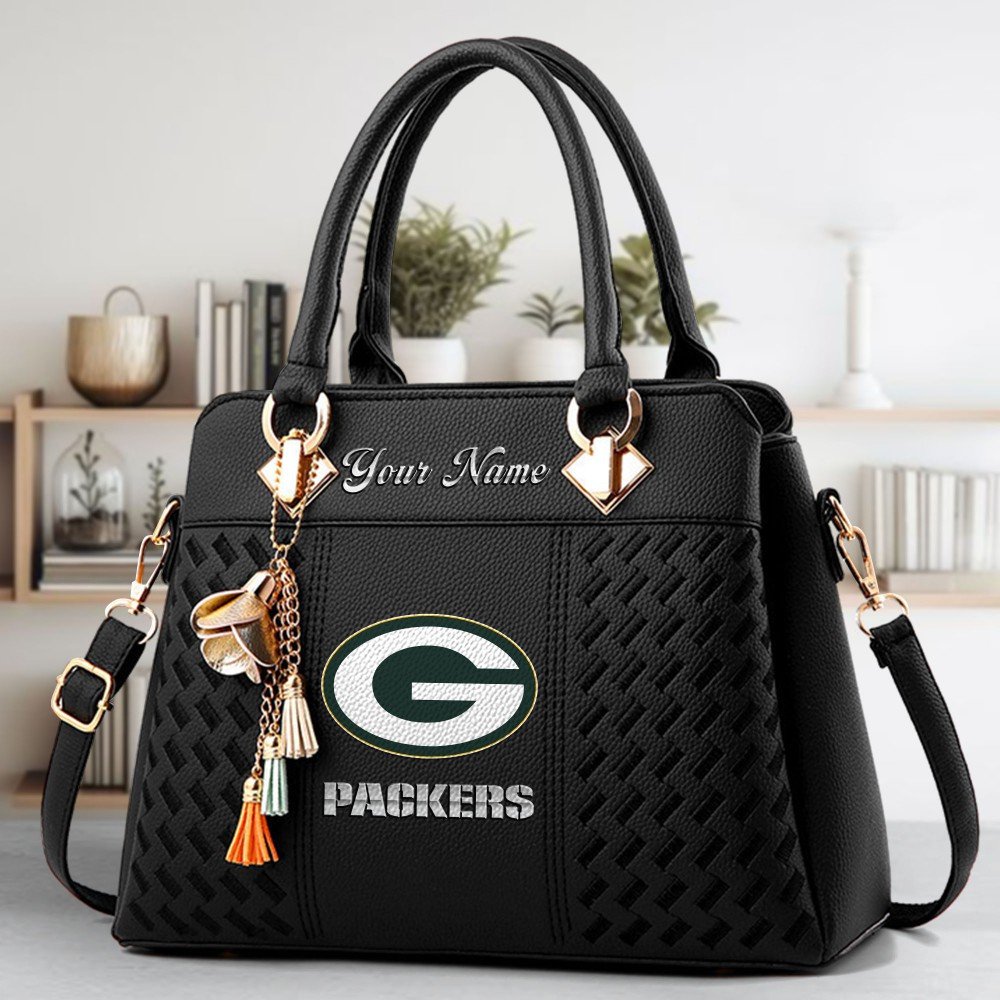 Alternative view of Green Bay Packers Deluxe Handbag For Women Custom Name 2025 Versions, Sport Deluxe Handbag EHIVM-06102506